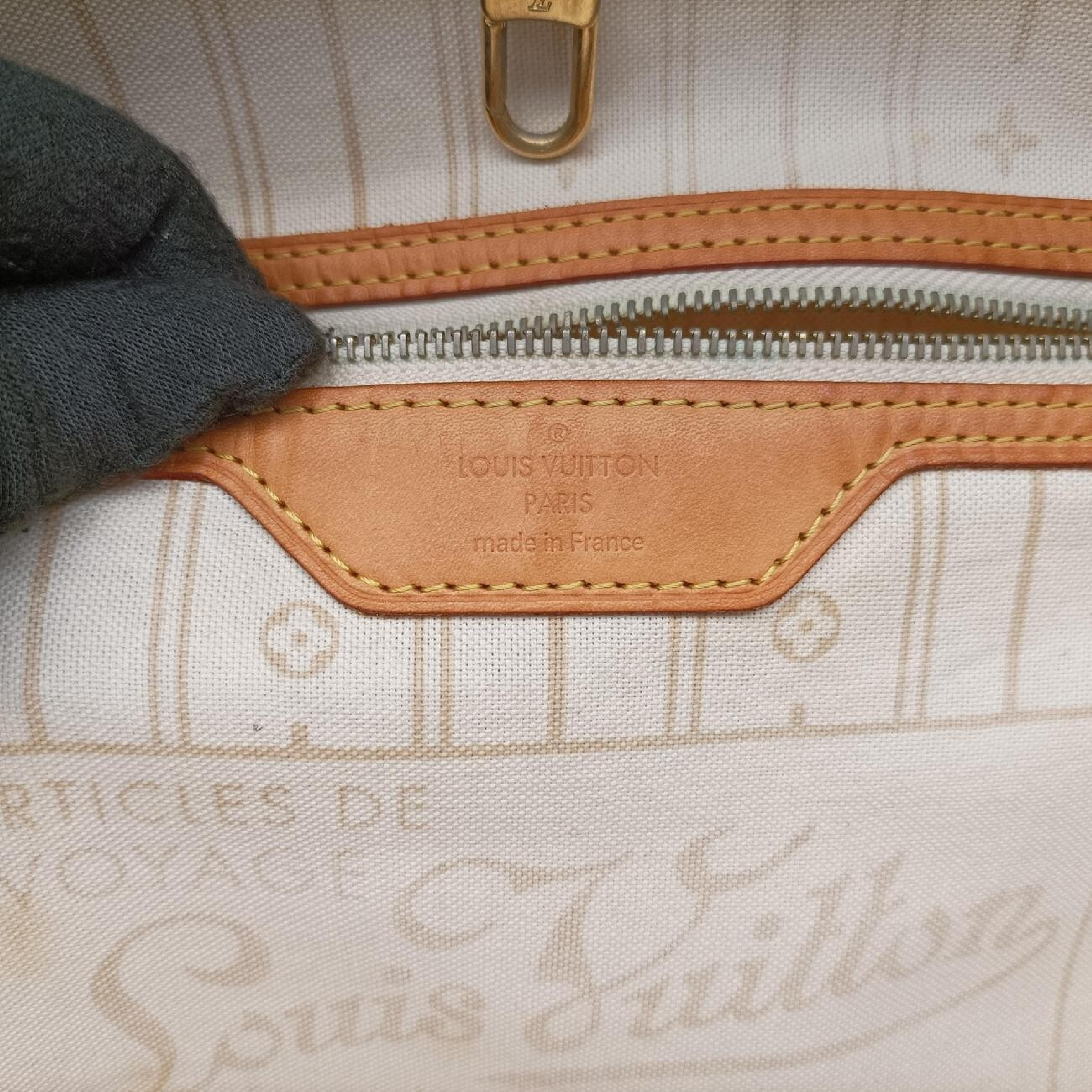 Neverfull GM Azur Damier Canvas N51108 TJ2150 Handbag — view 7