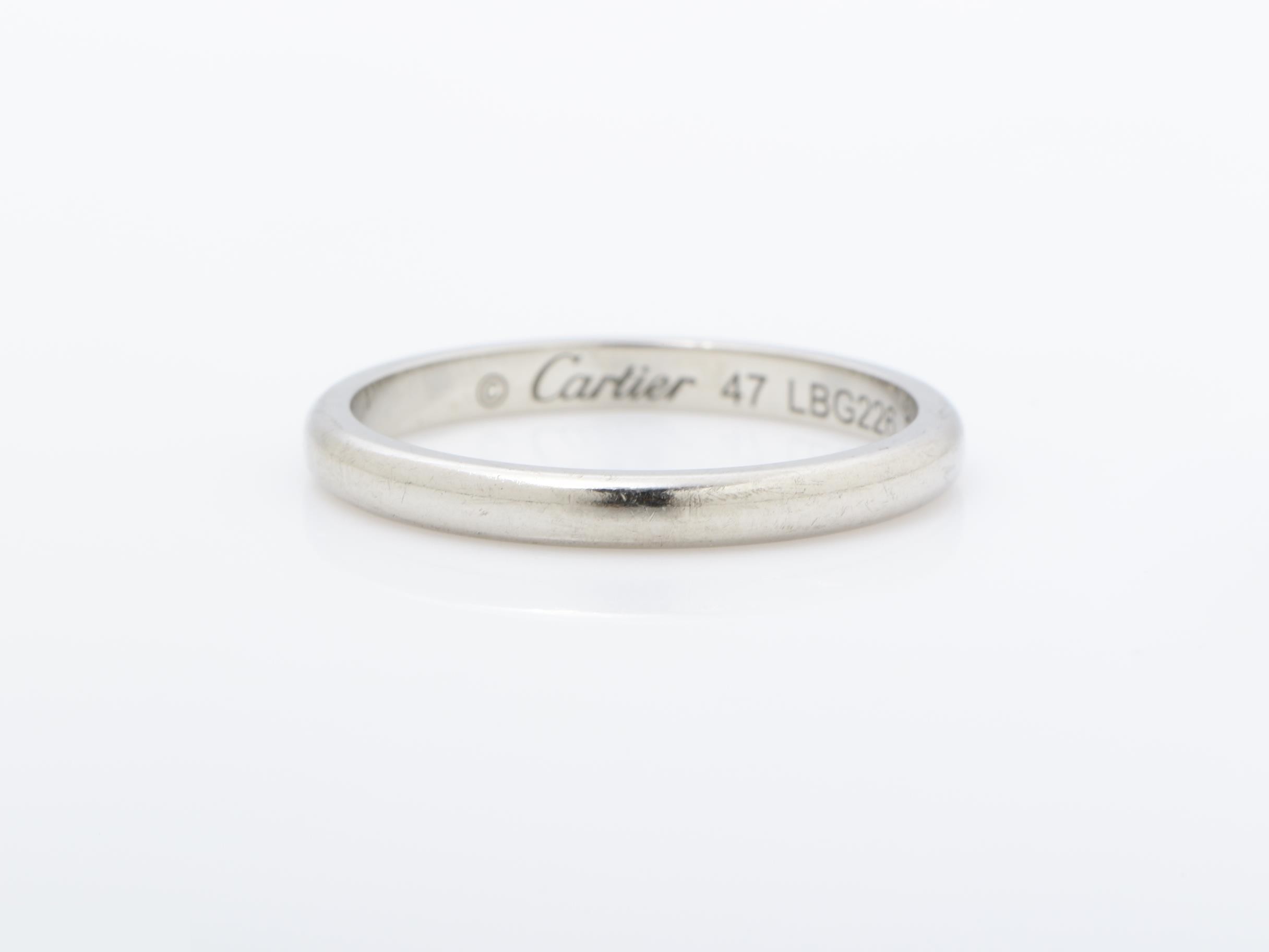 PT950 wedding ring size 47 2.3g