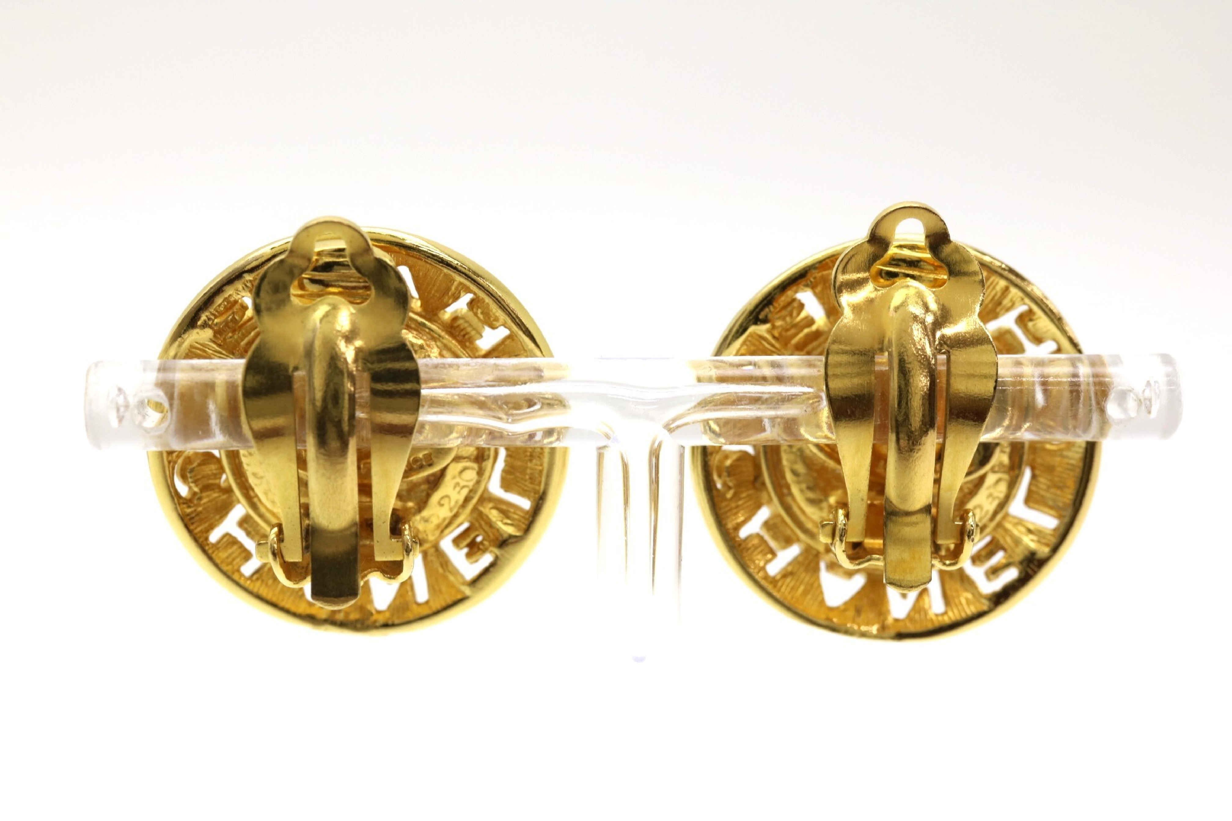 Logo Colored Stone Earrings — view 2