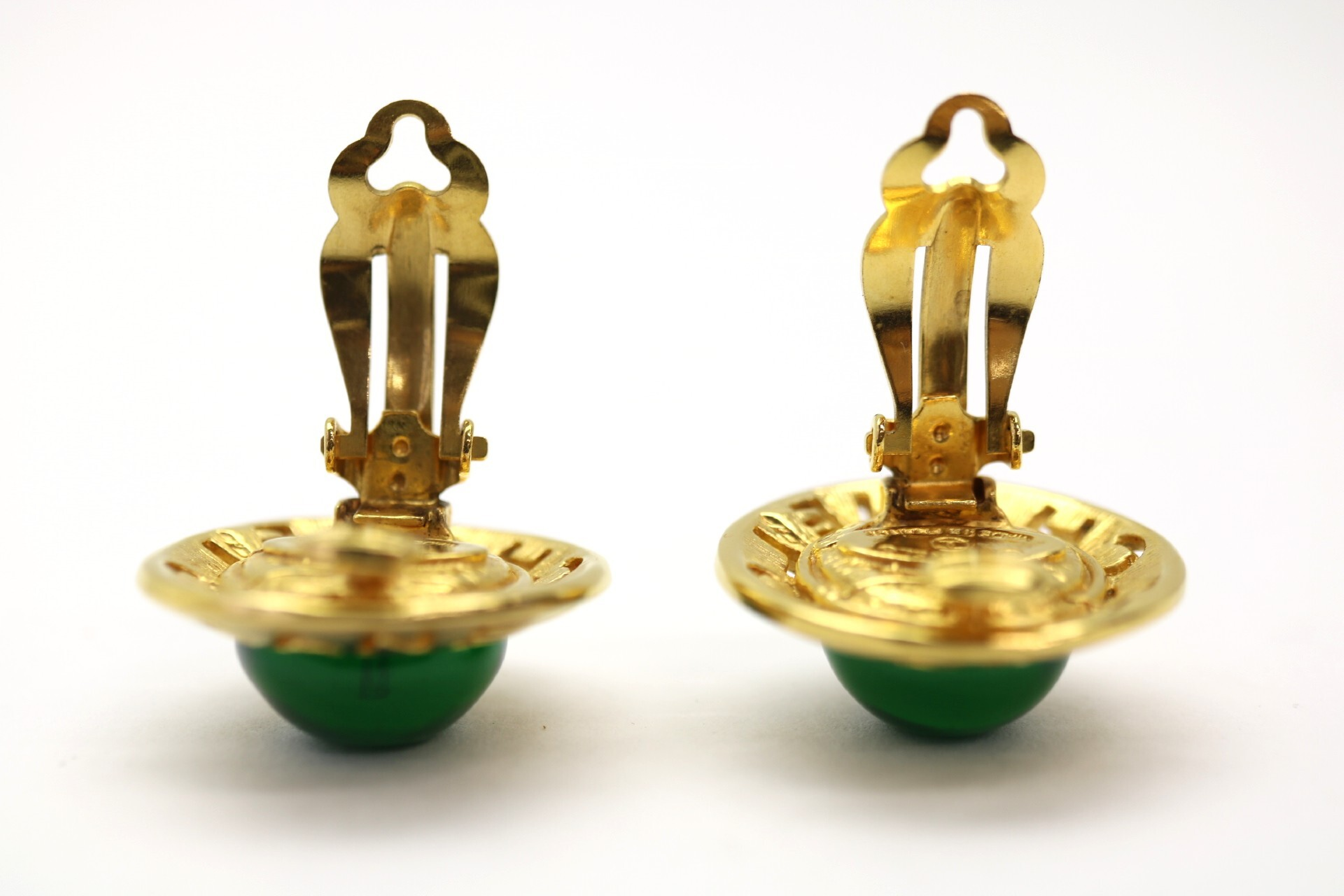 Logo Colored Stone Earrings — view 4