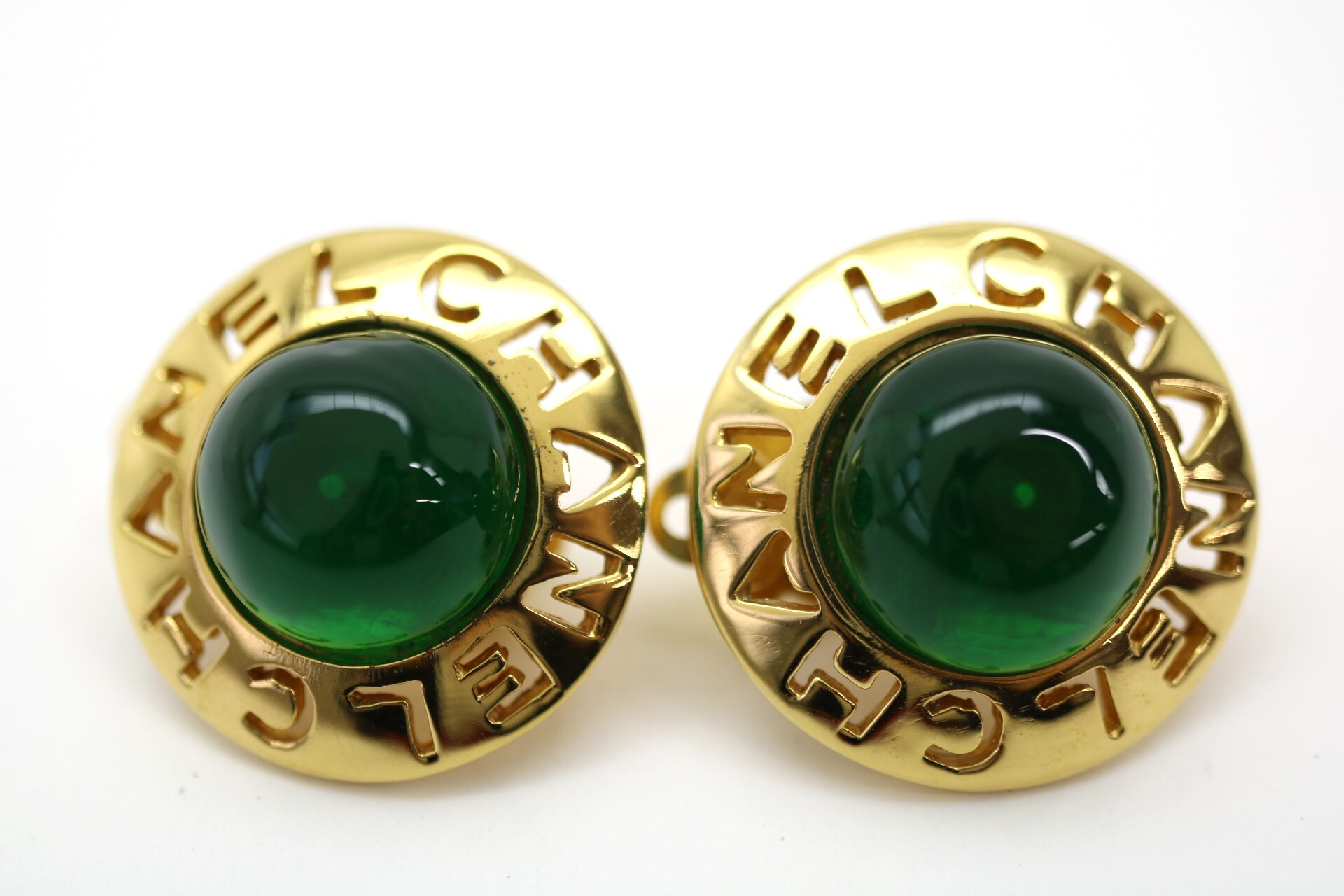 Logo Colored Stone Earrings — view 6