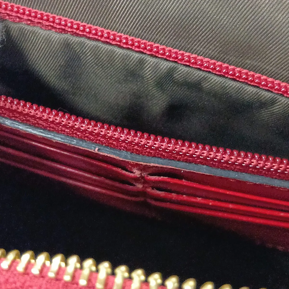 Guccissima Leather Chain Wallet Red 428449 — view 11
