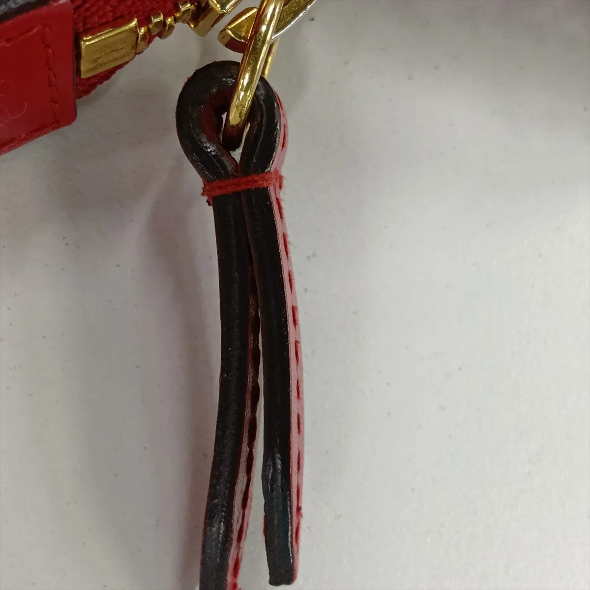 Guccissima Leather Chain Wallet Red 428449 — view 12