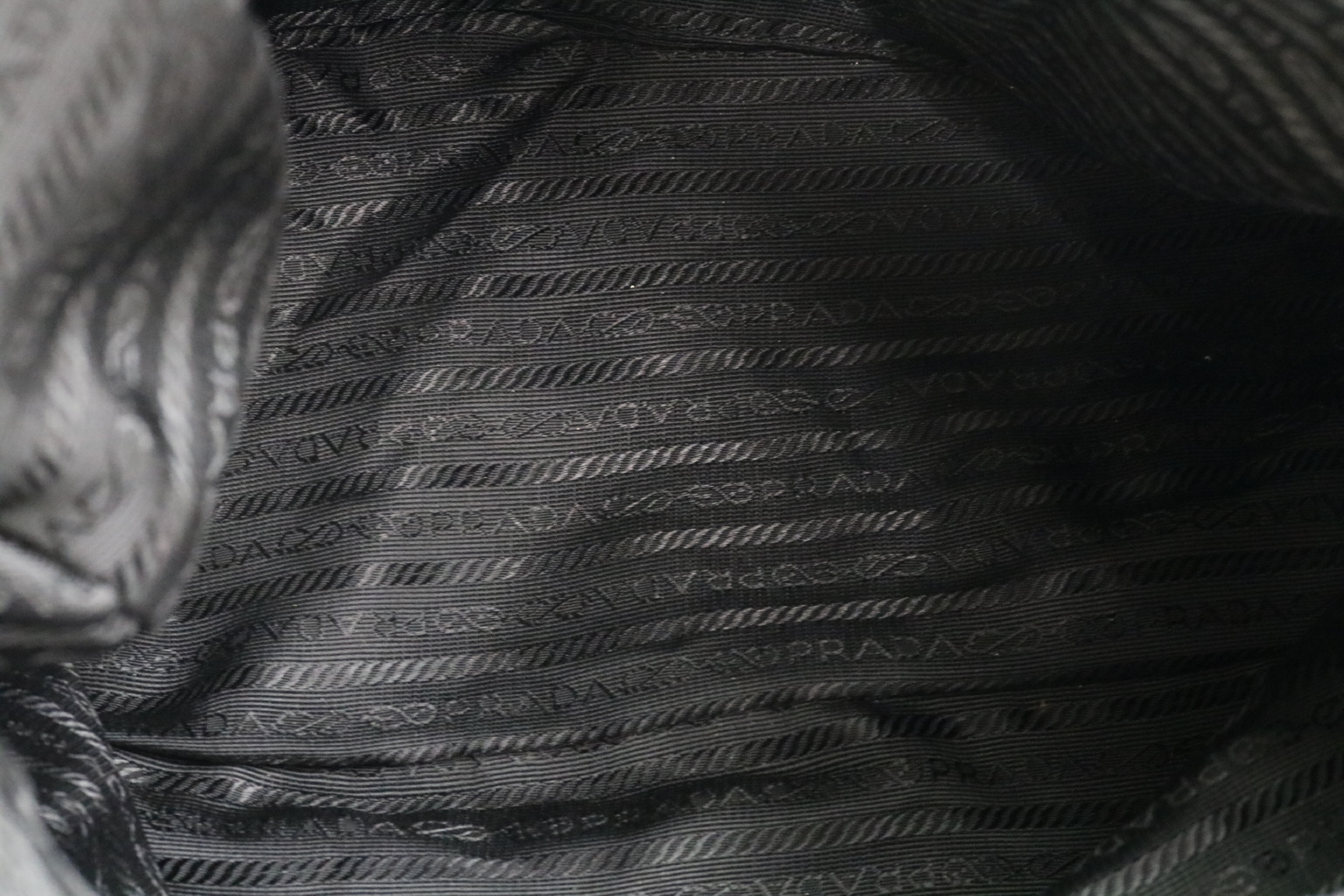 Triangle Logo Nylon Leather Backpack — view 9