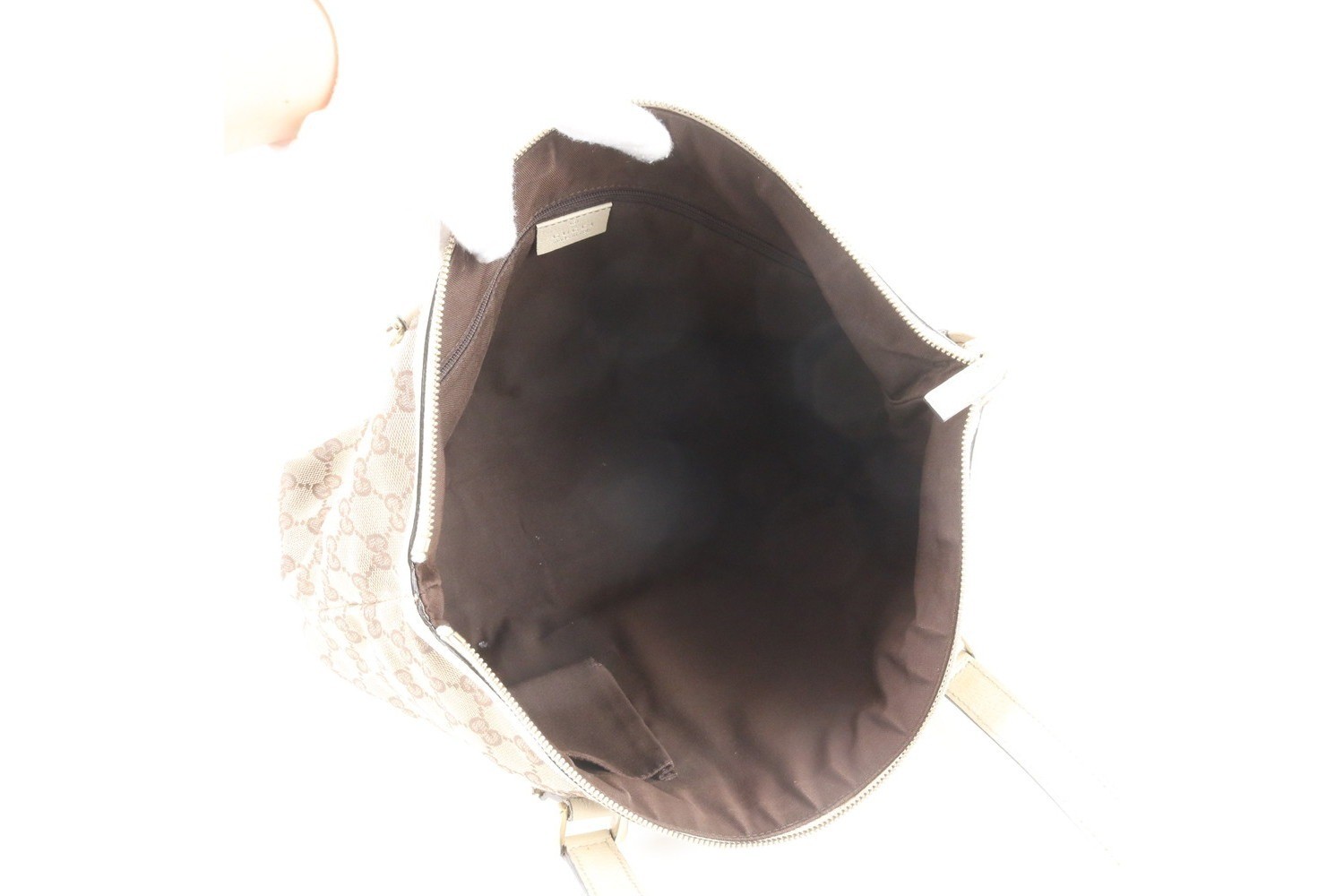 GG Canvas Abbey 141470 Leather Tote Bag — view 7