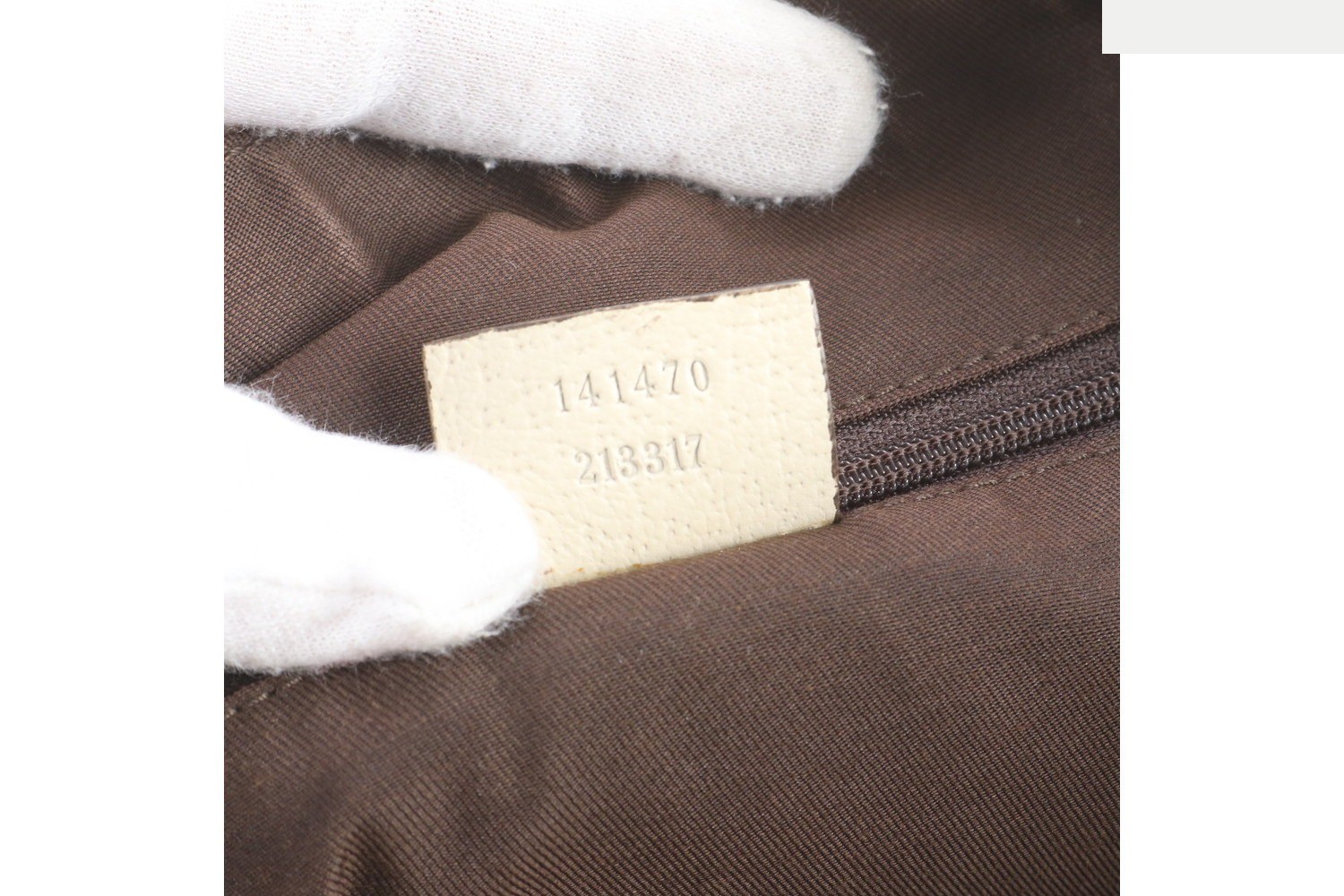 GG Canvas Abbey 141470 Leather Tote Bag — view 9