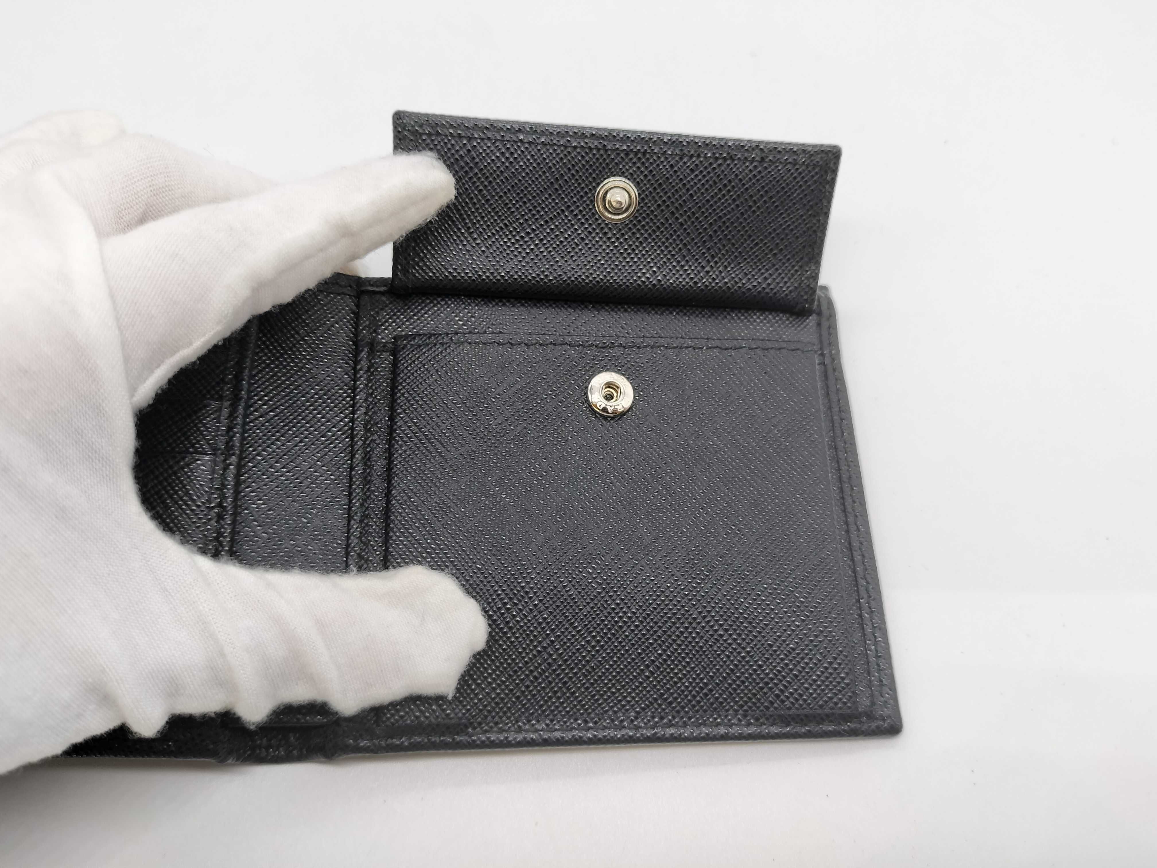 Nylon x Leather Bi-fold Wallet 2M0738 — view 11