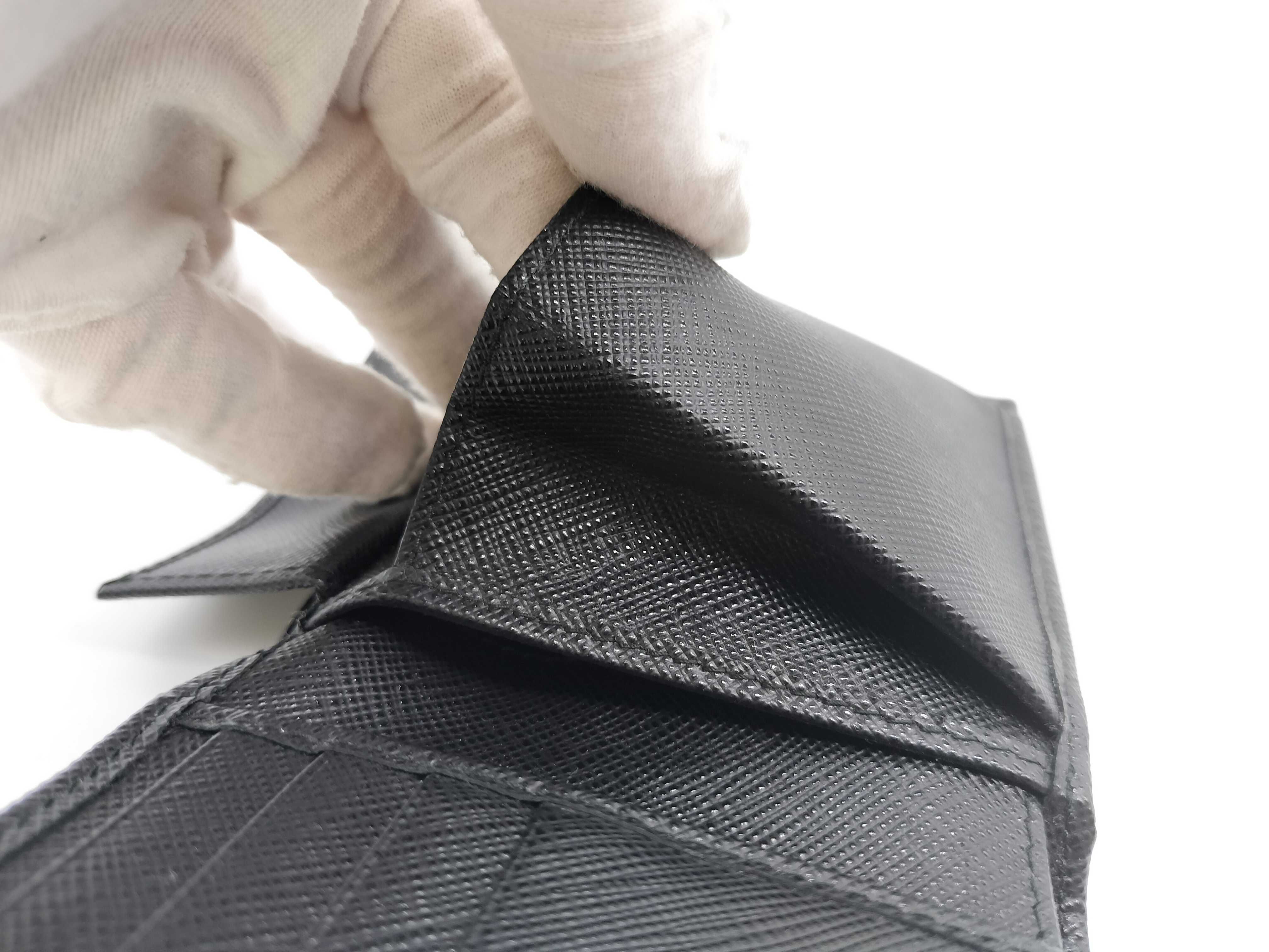 Nylon x Leather Bi-fold Wallet 2M0738 — view 13