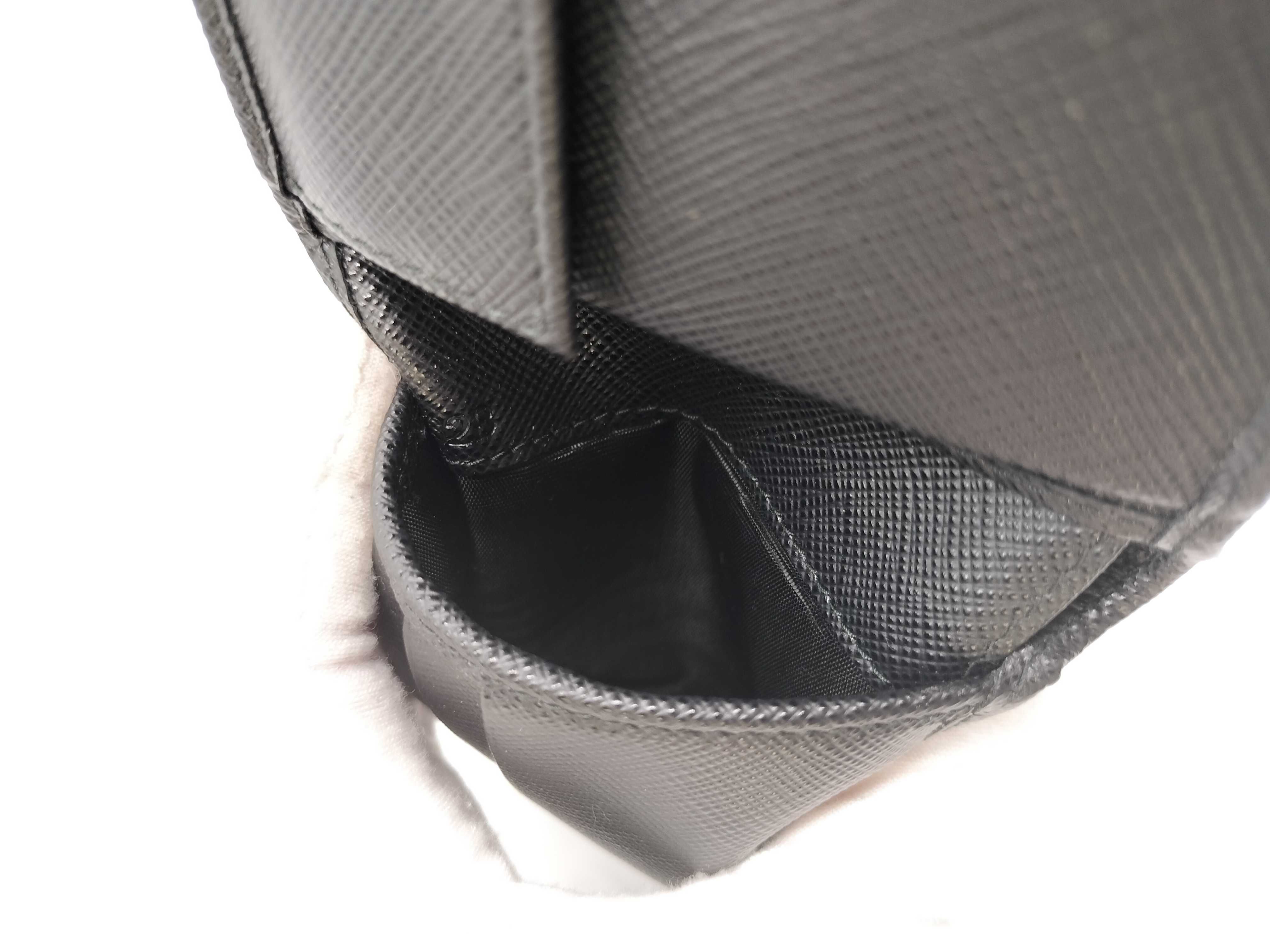 Nylon x Leather Bi-fold Wallet 2M0738 — view 14