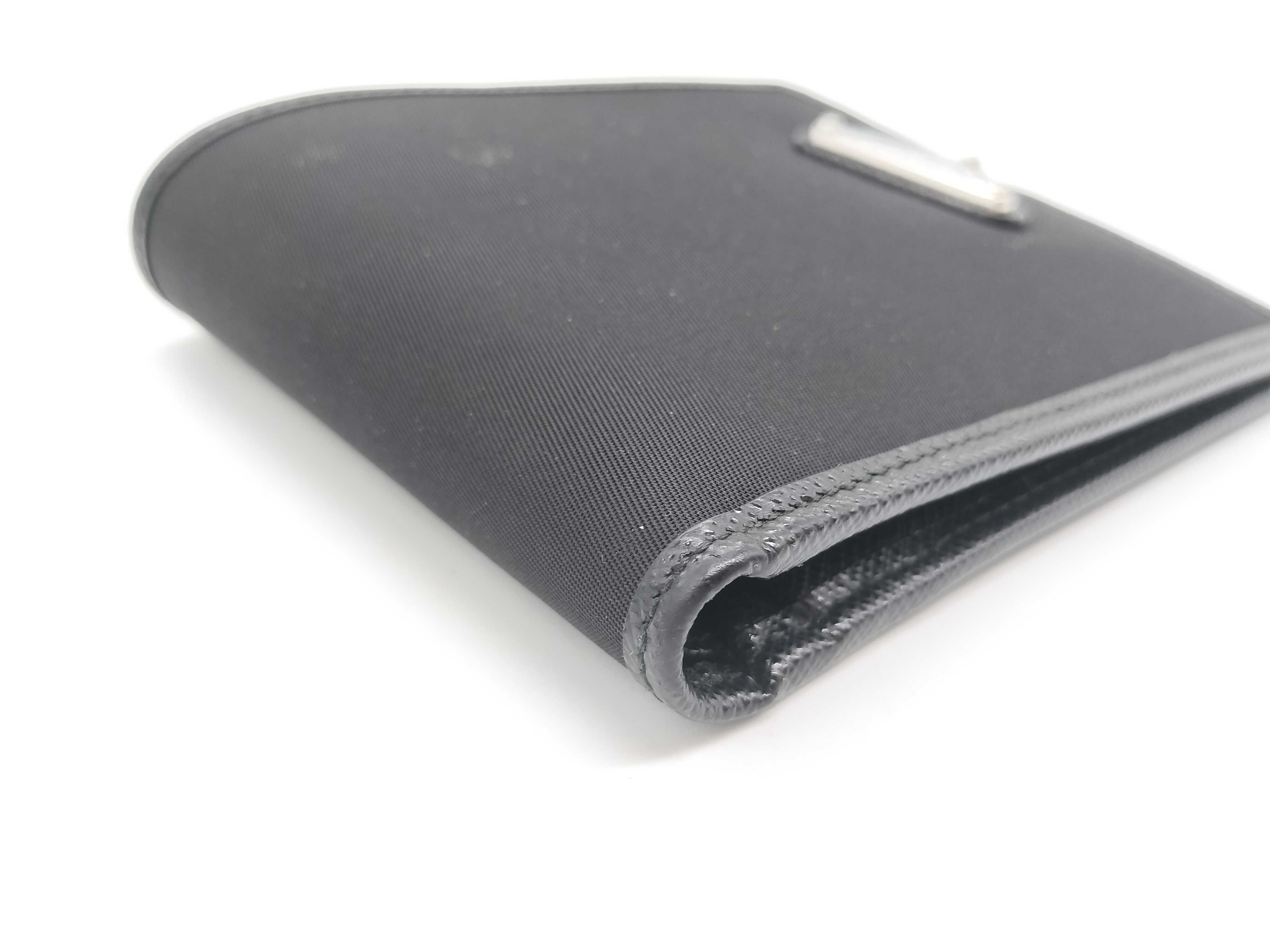 Nylon x Leather Bi-fold Wallet 2M0738 — view 4