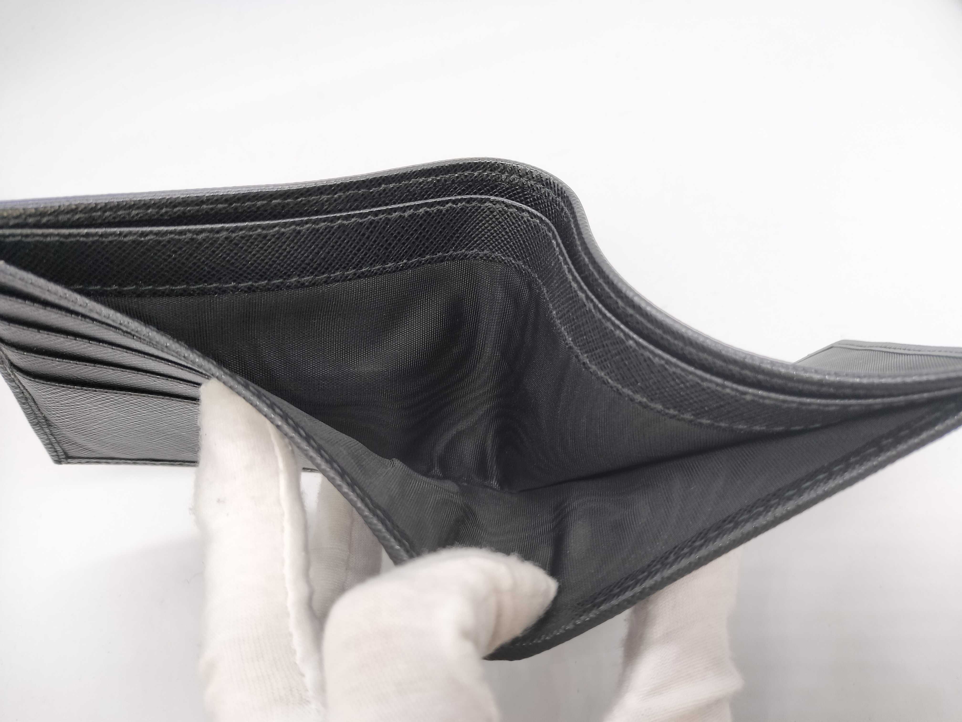Nylon x Leather Bi-fold Wallet 2M0738 — view 10