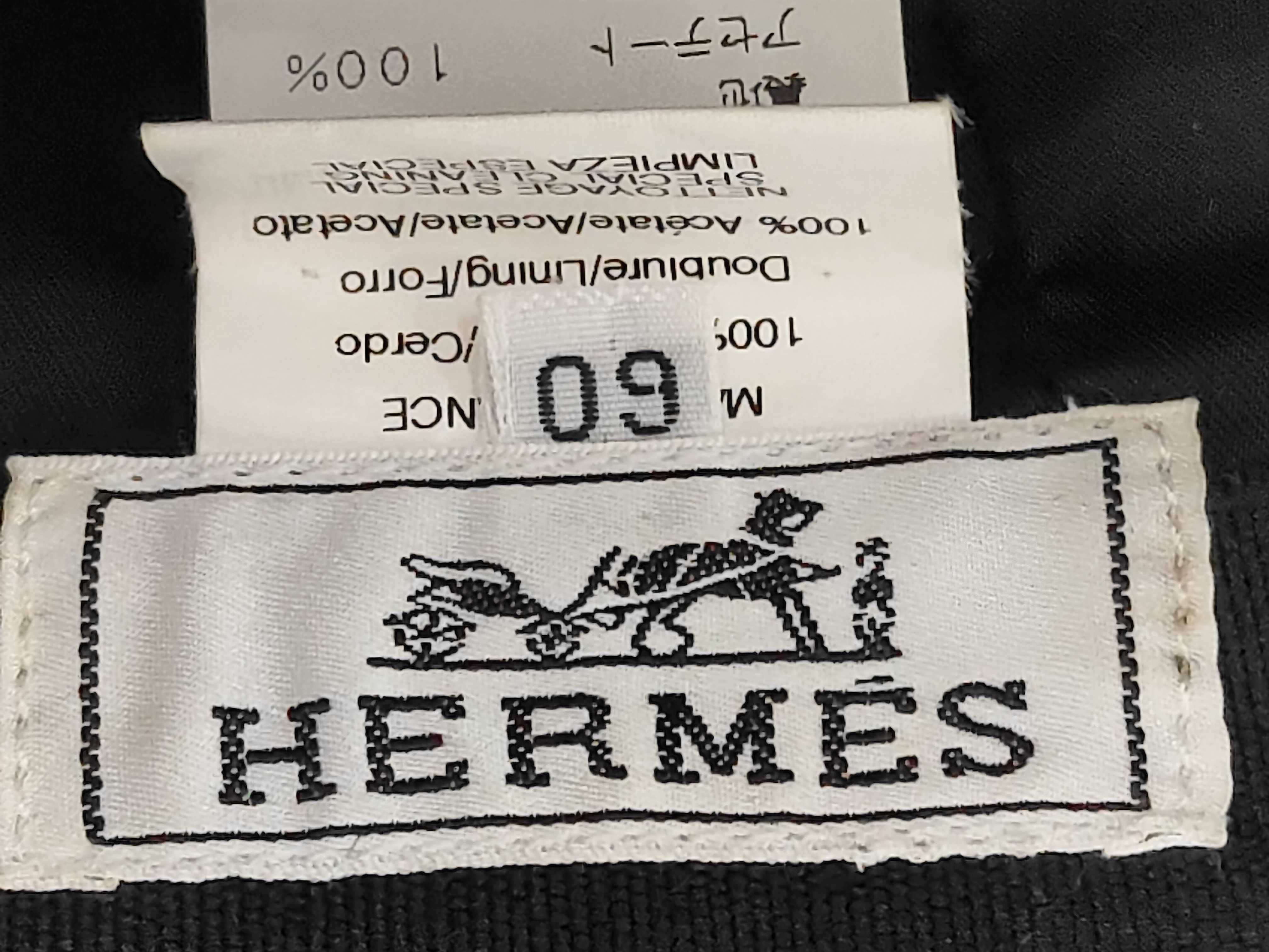 leather cap with H logo, size 60, grained deerskin, black. Other accessories. — view 8