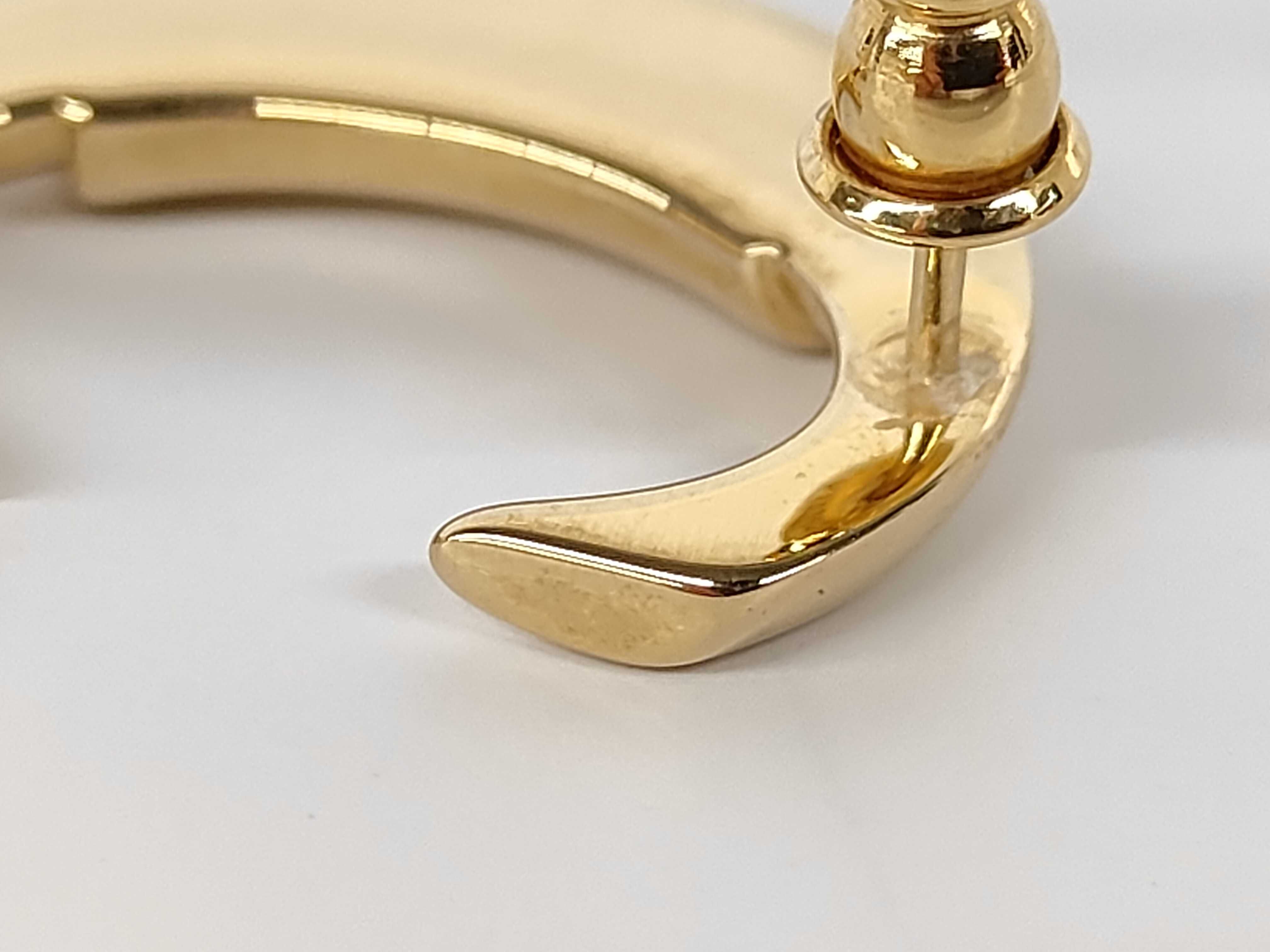 Darcy Baroque Pearl Logo Gold Earrings — view 12