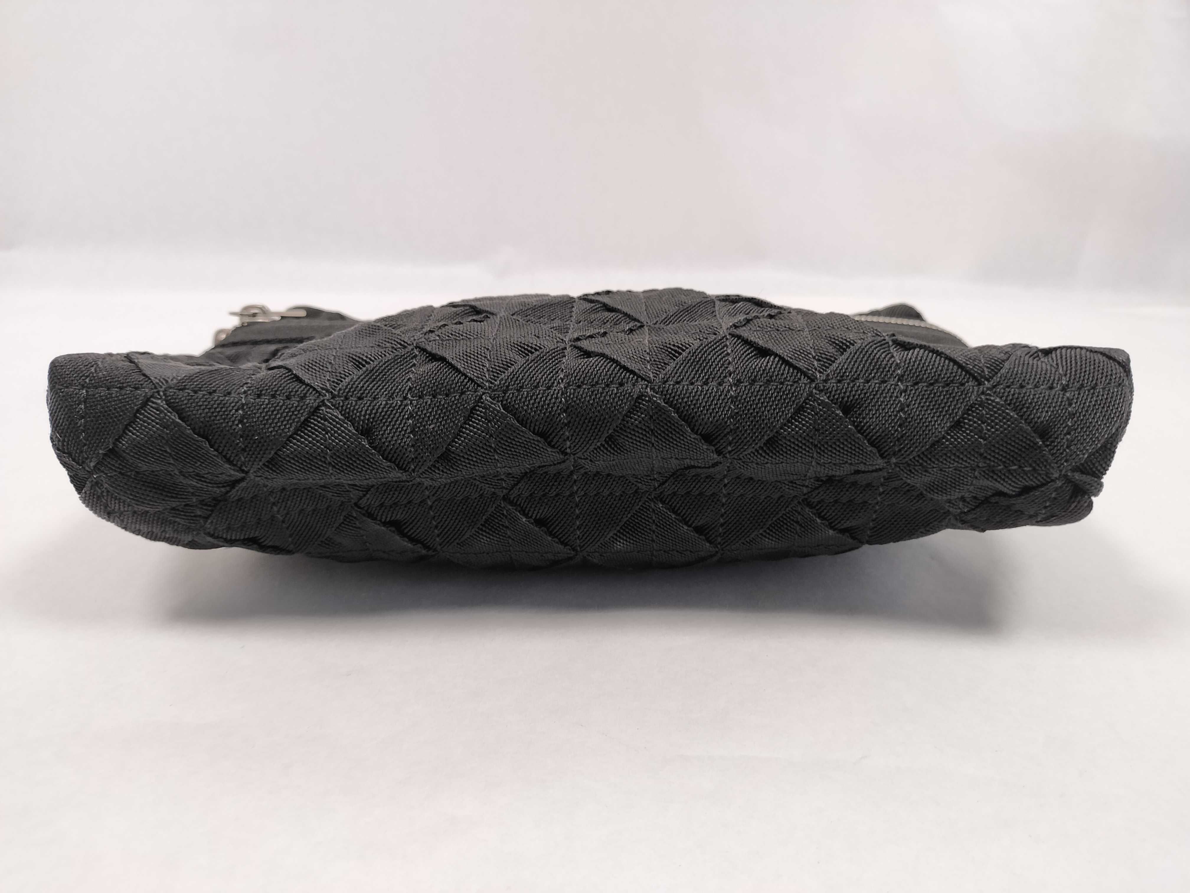 Intrecciato Light Webbing Clutch Bag Black — view 4