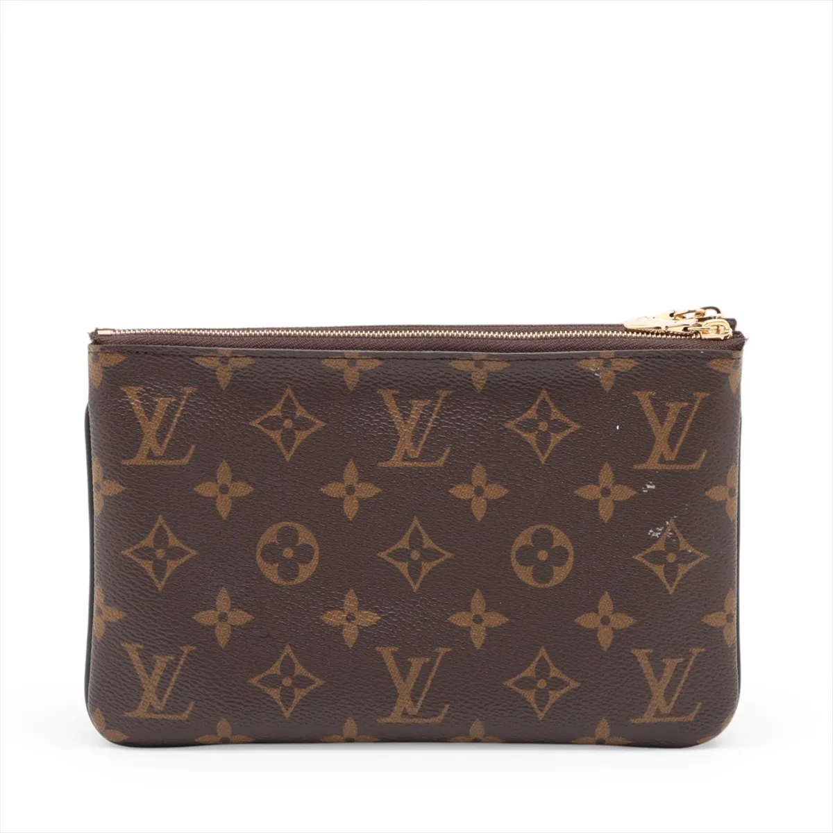 Giant Monogram Reverse Pochette Double Zip M69203 Brown (RFID detected) — view 2