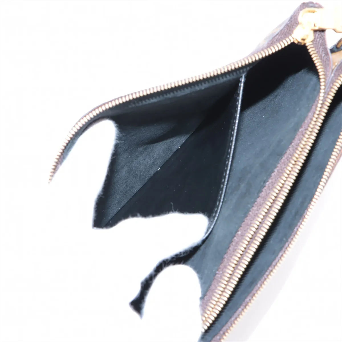 Giant Monogram Reverse Pochette Double Zip M69203 Brown (RFID detected) — view 8