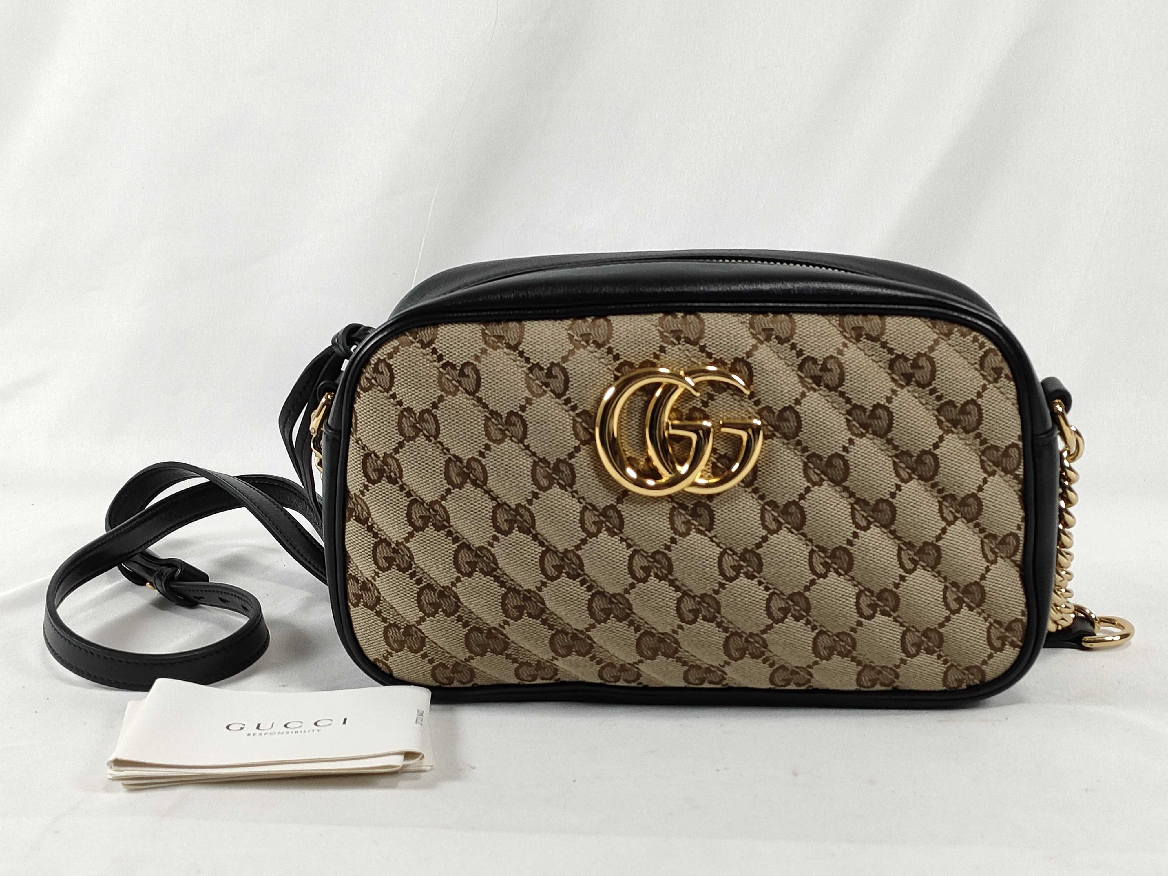 GG Canvas Gucci Marmont Camera Shoulder Bag