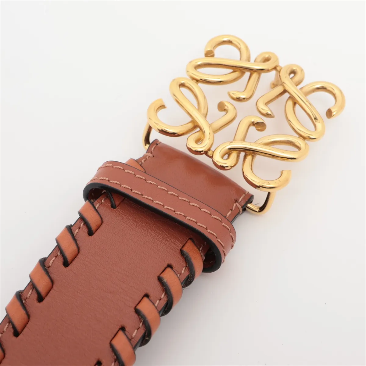 Anagram Belt 85 Leather x GP Brown x Black — view 2