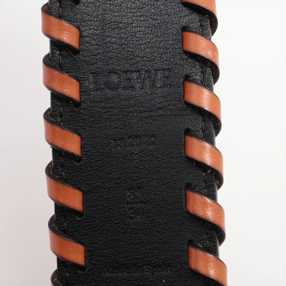 Anagram Belt 85 Leather x GP Brown x Black — view 5