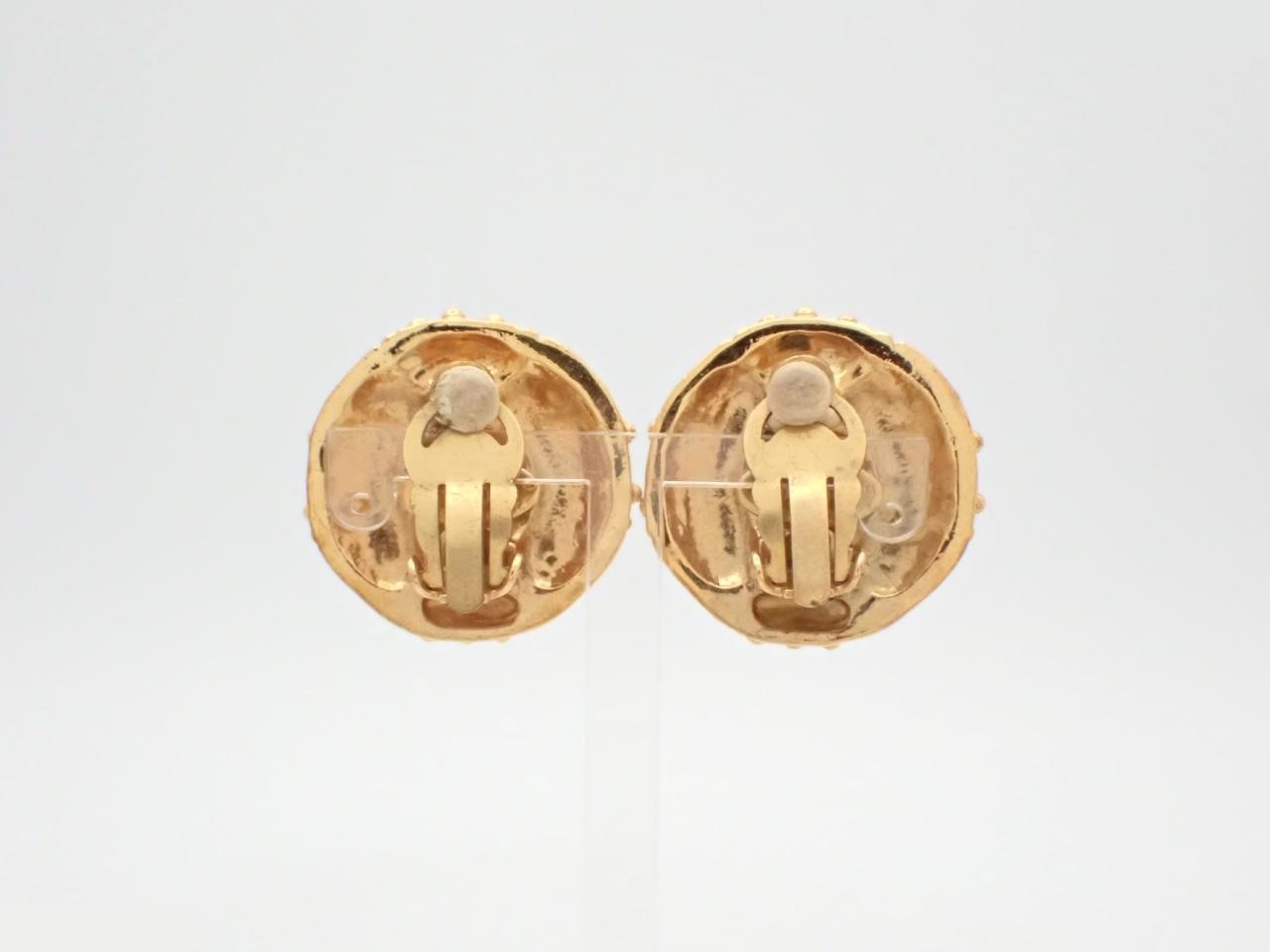 Pearl & Rhinestone Coco Mark Earrings — view 2