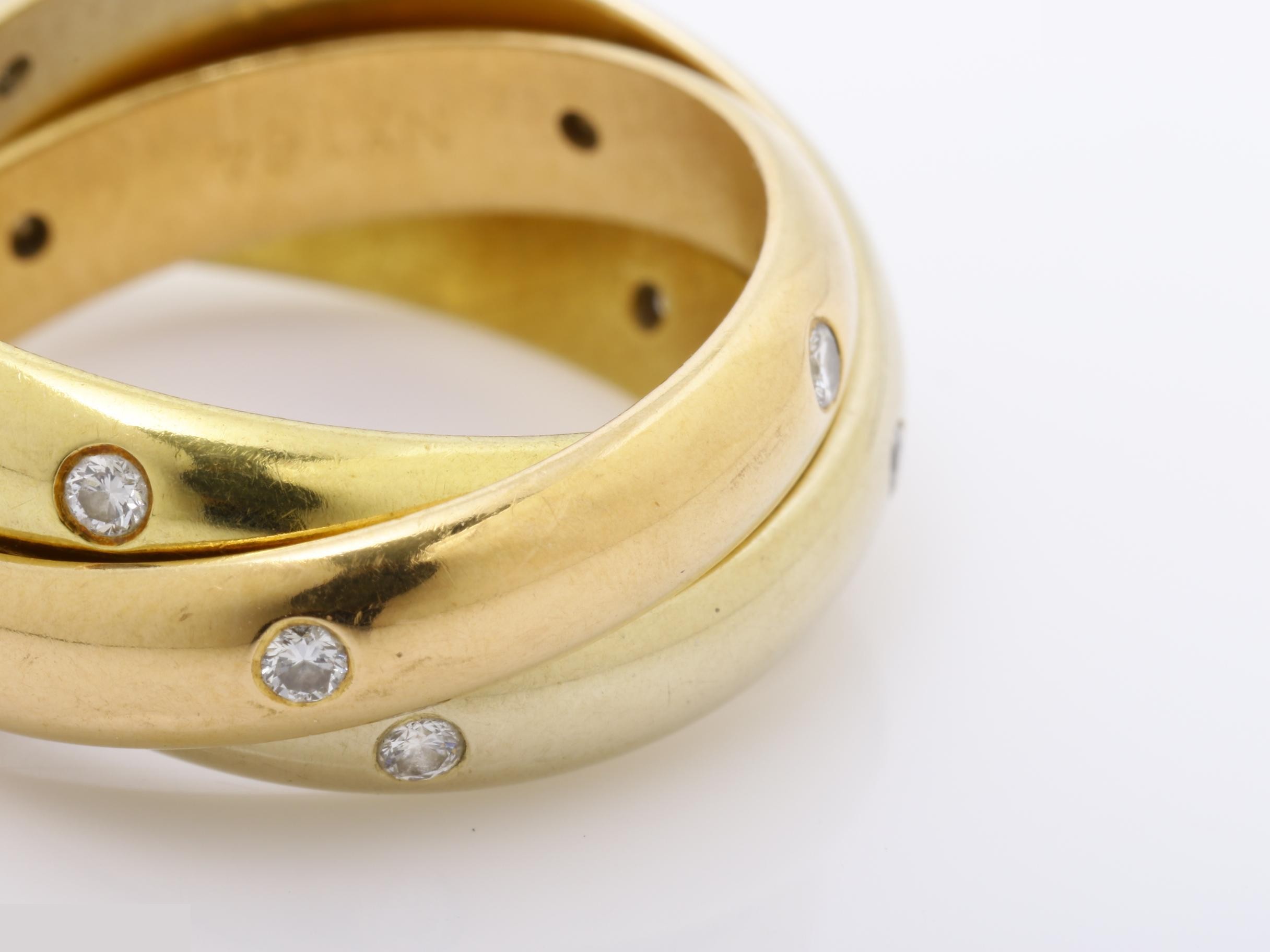 Trinity 15P Diamond Ring, 10.47g, #50 — view 3