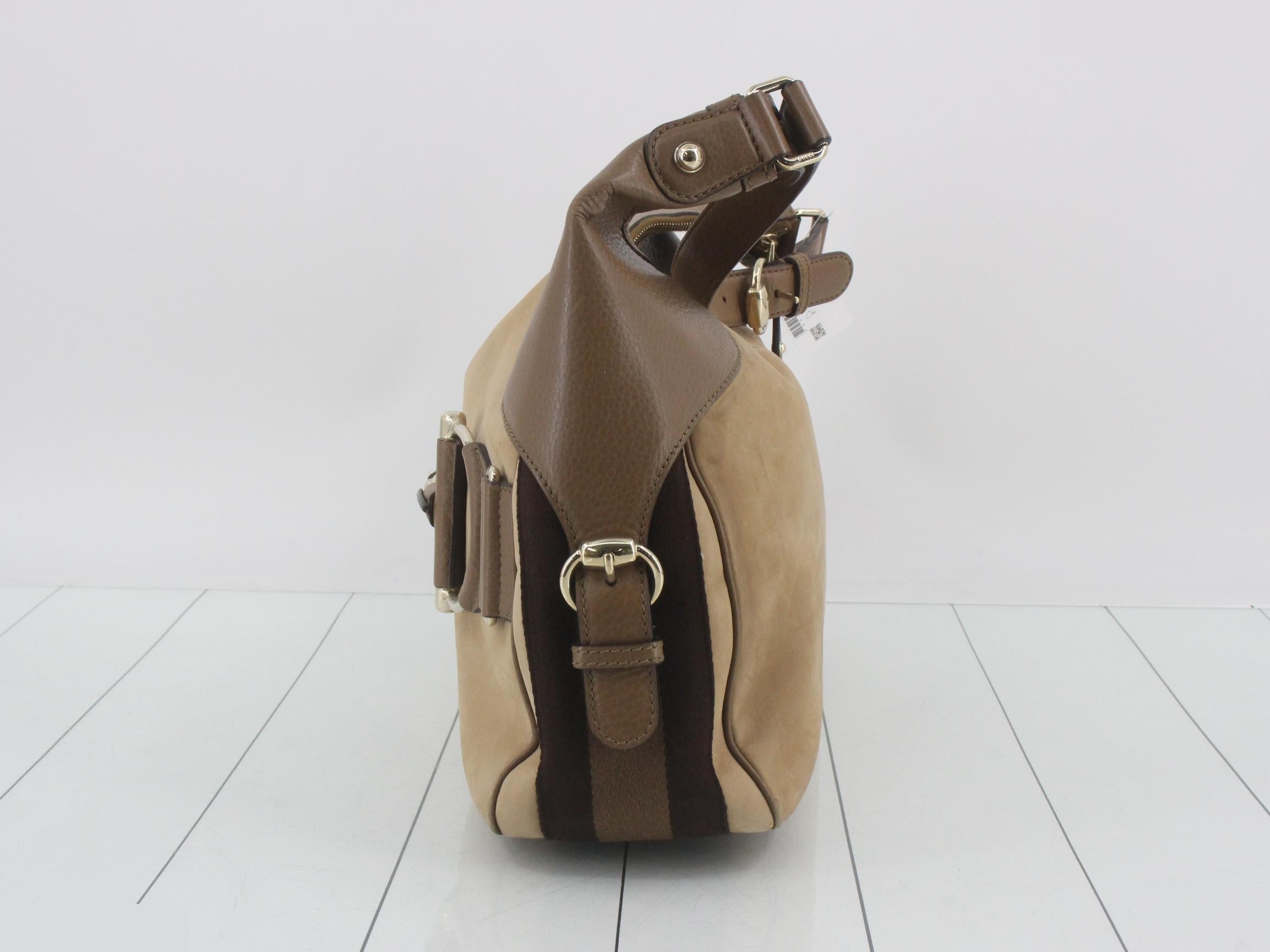 247602 Horsebit Sherry Line Hobo Leather Nubuck — view 3