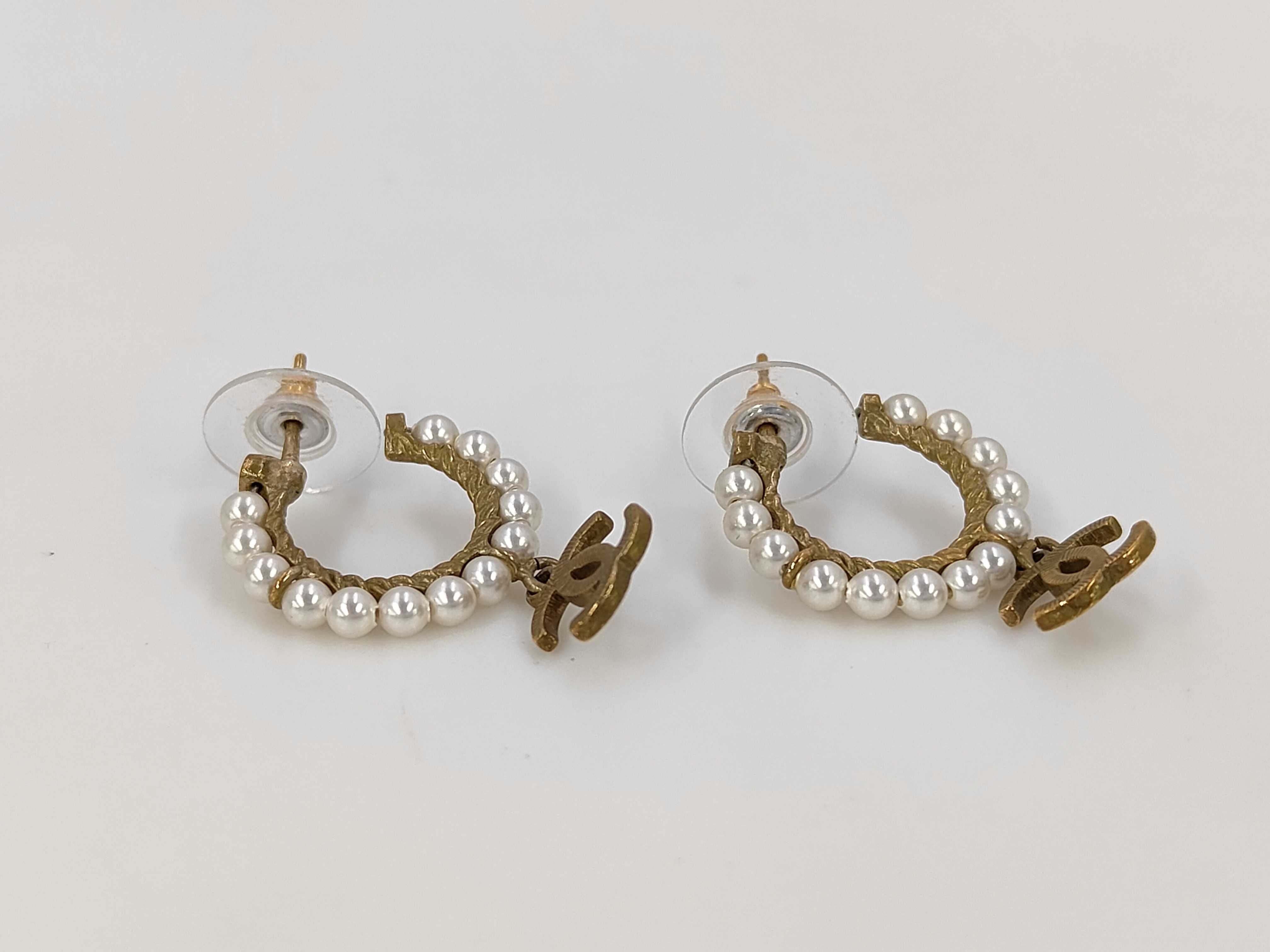 Coco Mark Pearl Earrings A20C — view 2