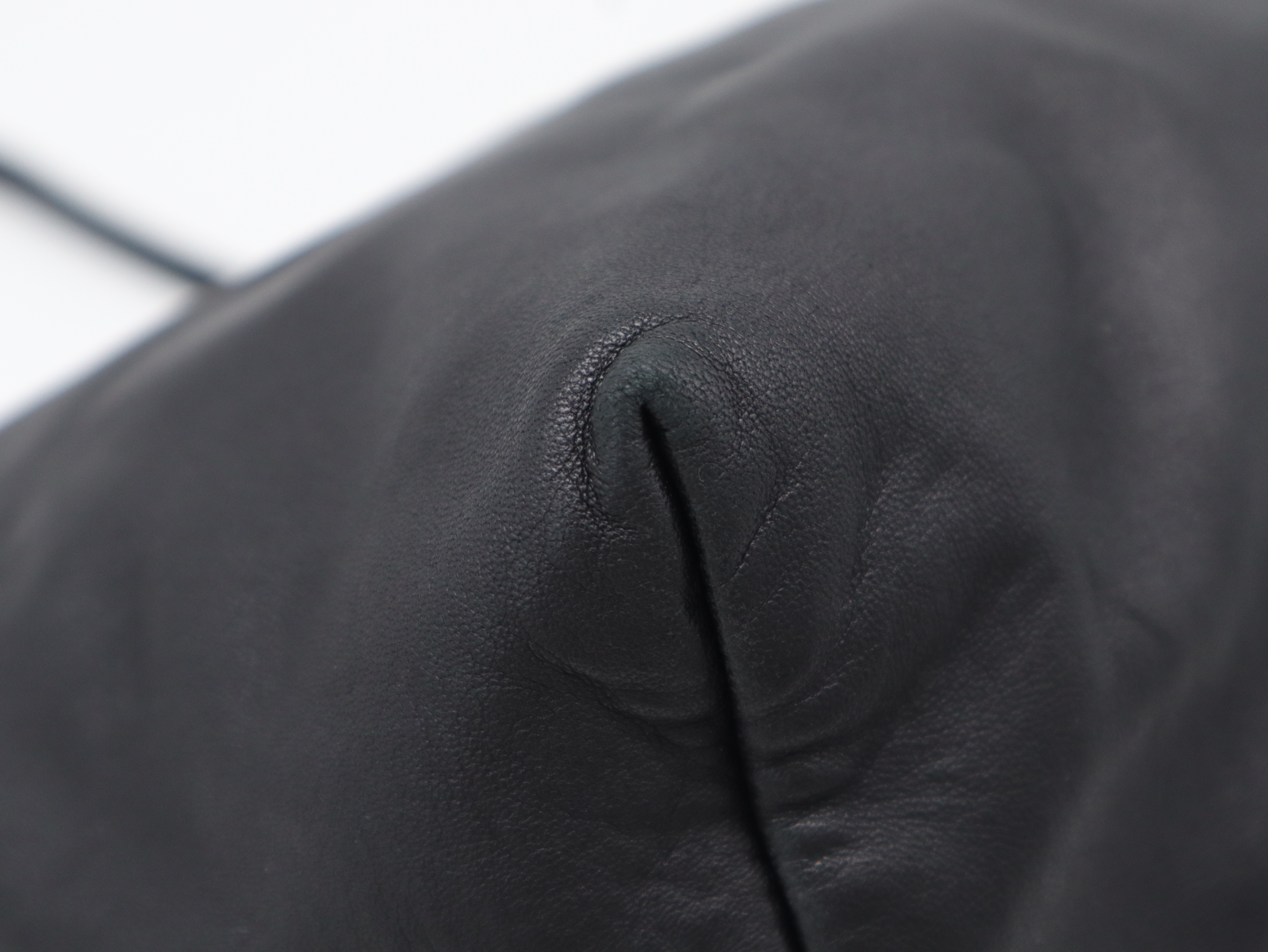 Leather Tote Bag Anagram Black Tote Bag — view 9