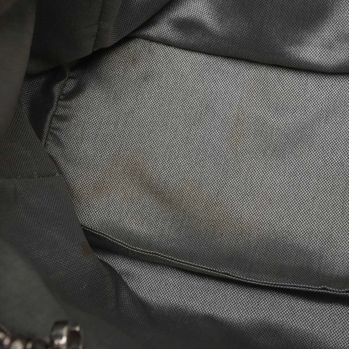 New Mademoiselle Lambskin x Vinyl Chain Tote Bag Black Silver Hardware 10174606 No. 10 — view 15