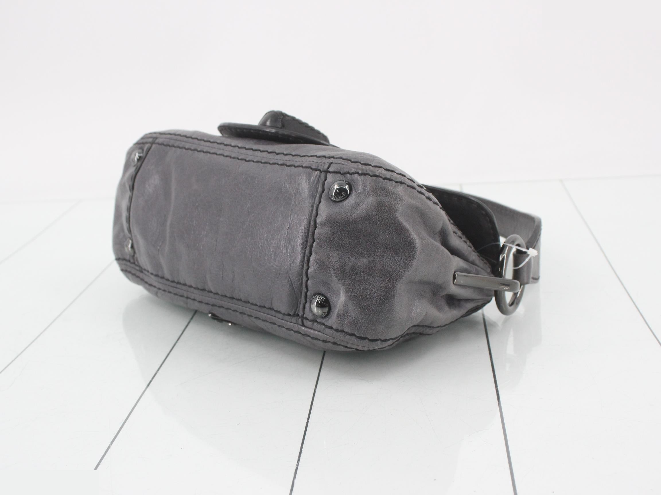 Turnlock Triangle Logo One-Shoulder Bag Leather — view 6