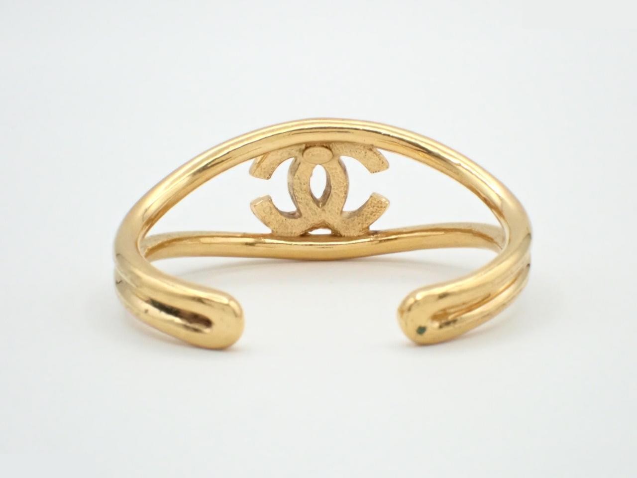 Coco Mark Gold Bangle, Wrist Circumference Approx. 16.5cm — view 2