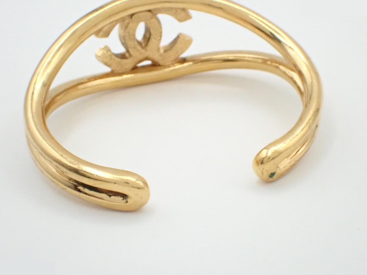 Coco Mark Gold Bangle, Wrist Circumference Approx. 16.5cm — view 3