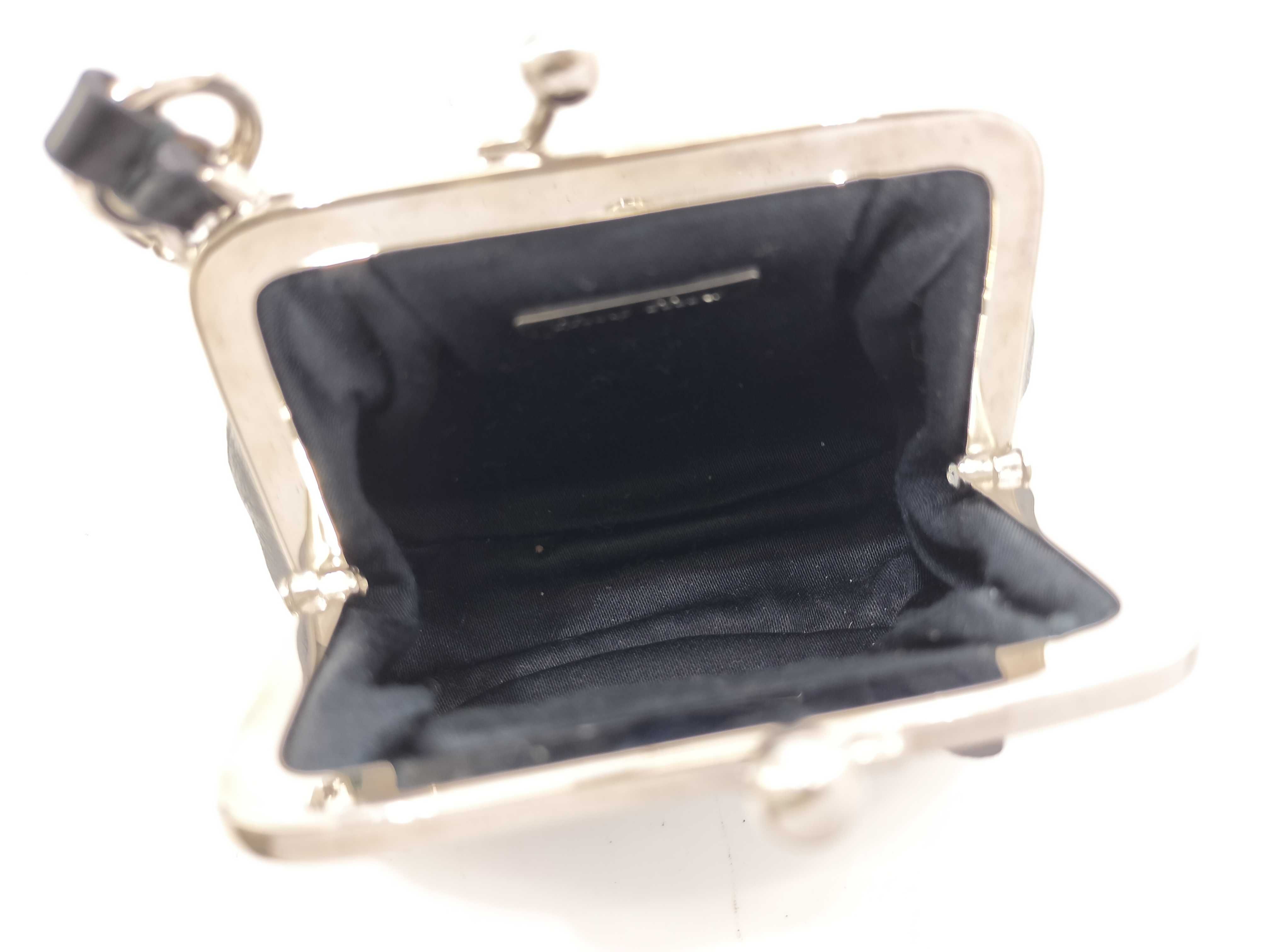5ARB25 Satin Leather Cat Keychain Charm Coin Case — view 9