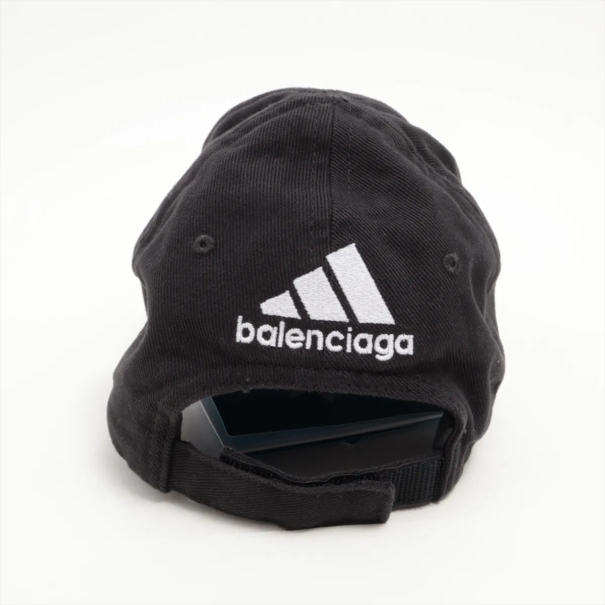 x Adidas 712160 Cap M Cotton Black Size tag partially removed Threads Fuzz — view 3