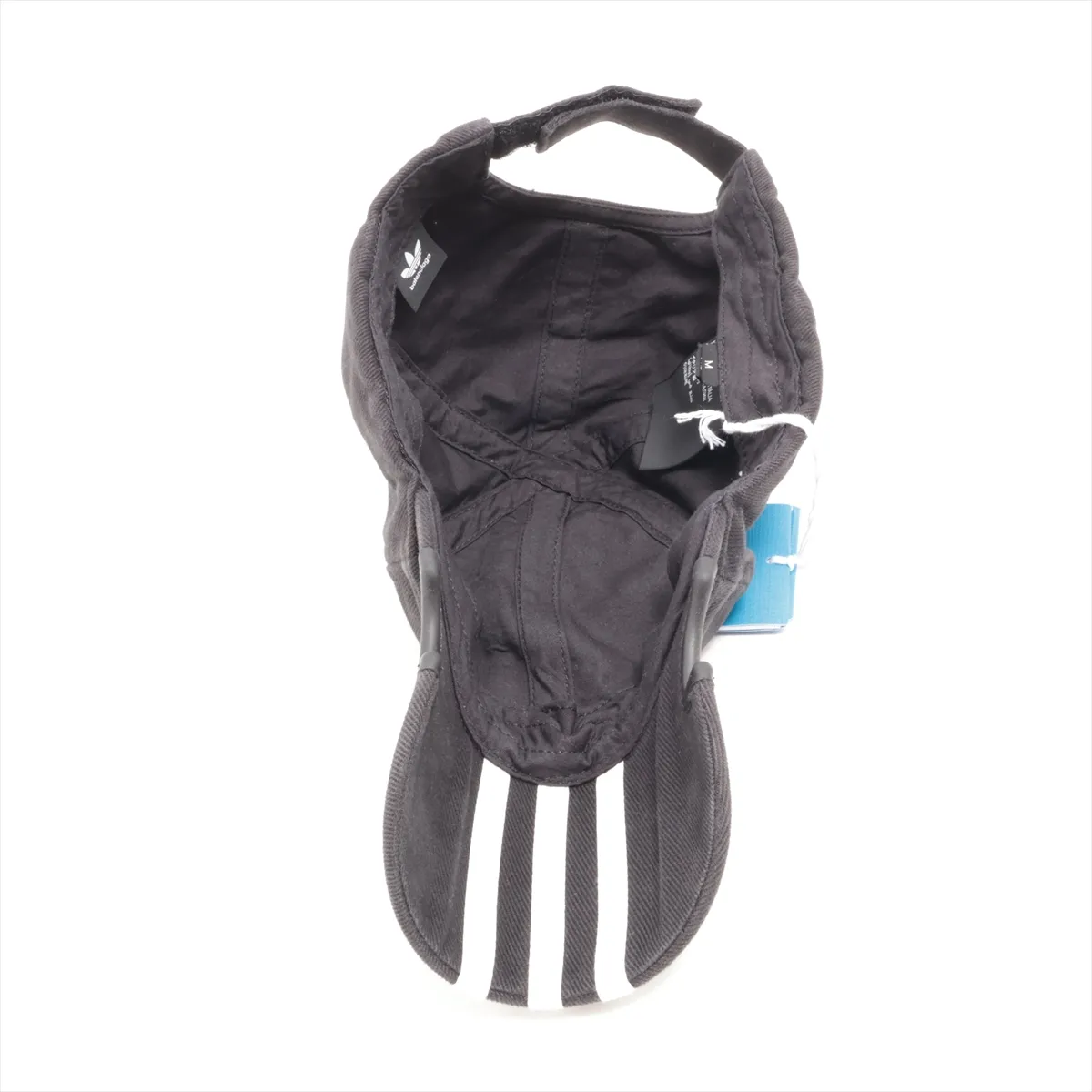 x Adidas 712160 Cap M Cotton Black Size tag partially removed Threads Fuzz — view 4