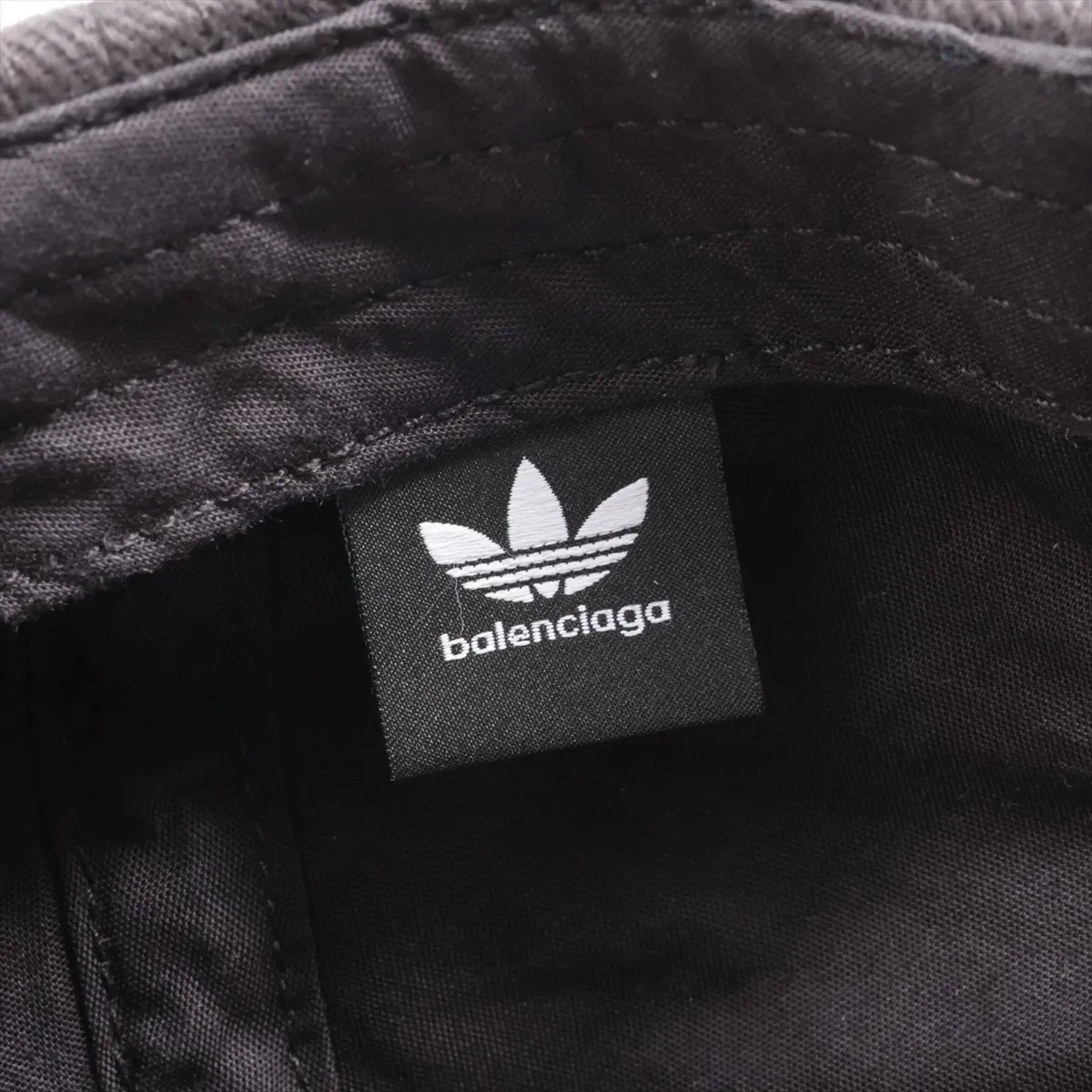 x Adidas 712160 Cap M Cotton Black Size tag partially removed Threads Fuzz — view 5