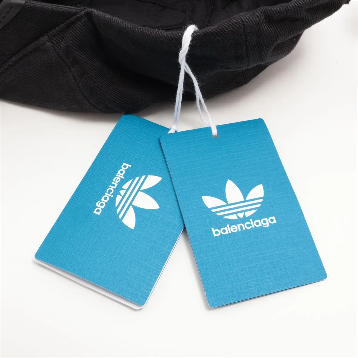 x Adidas 712160 Cap M Cotton Black Size tag partially removed Threads Fuzz — view 7