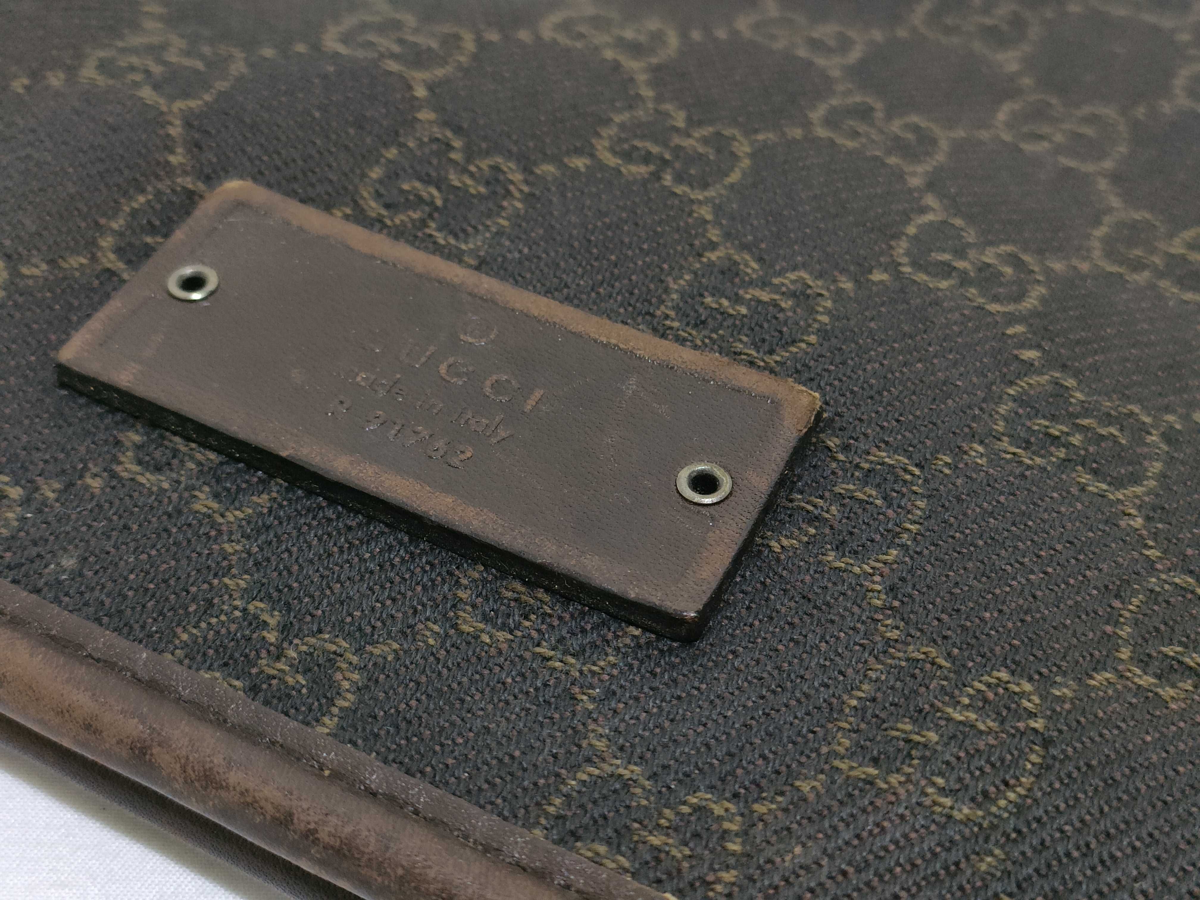 GG Canvas Shoulder Bag, Dark Brown — view 13
