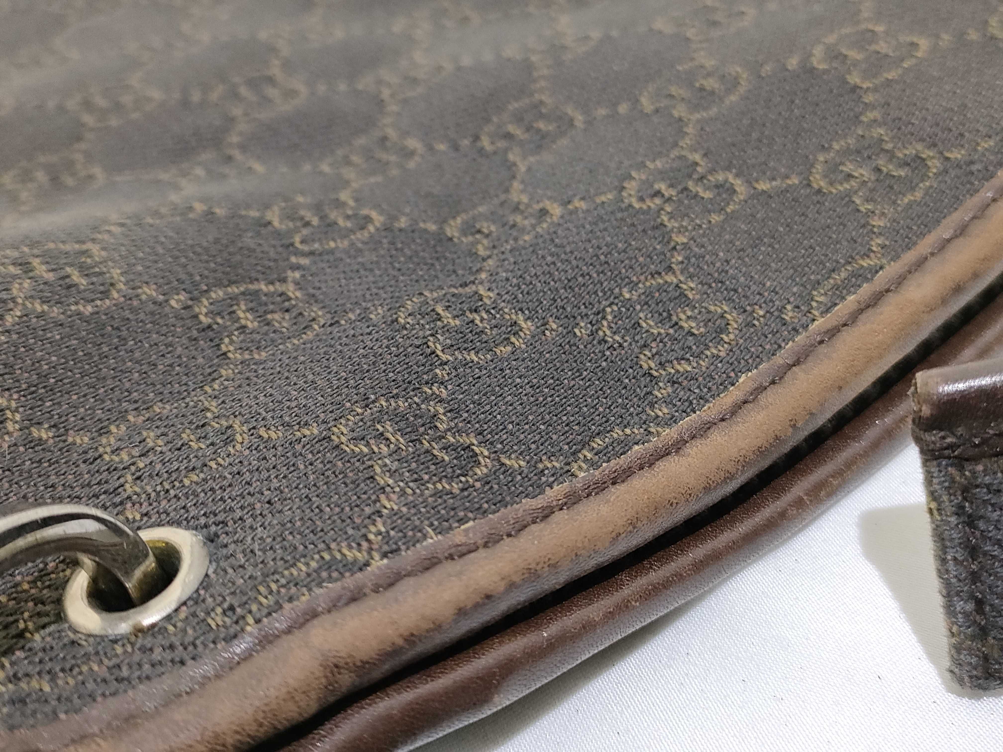 GG Canvas Shoulder Bag, Dark Brown — view 15