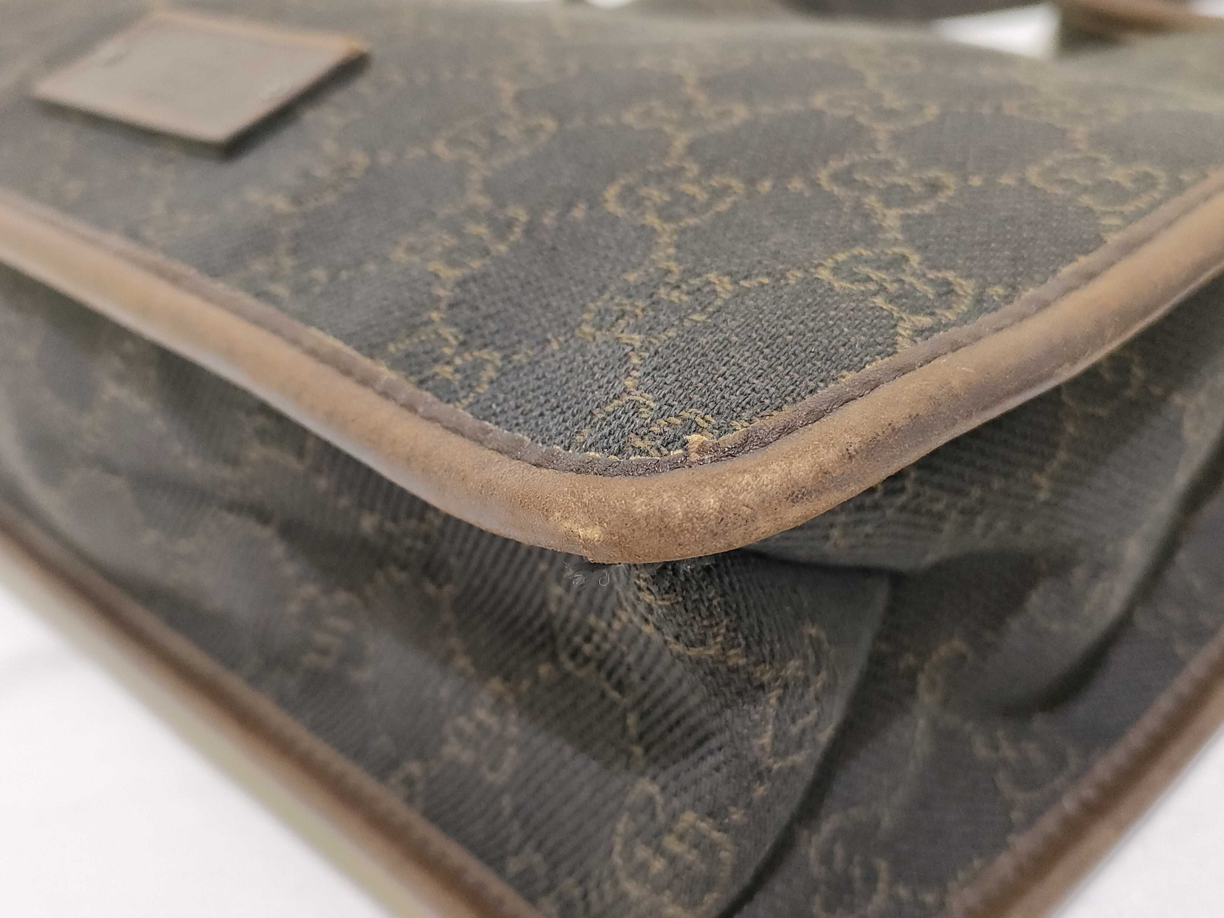 GG Canvas Shoulder Bag, Dark Brown — view 6