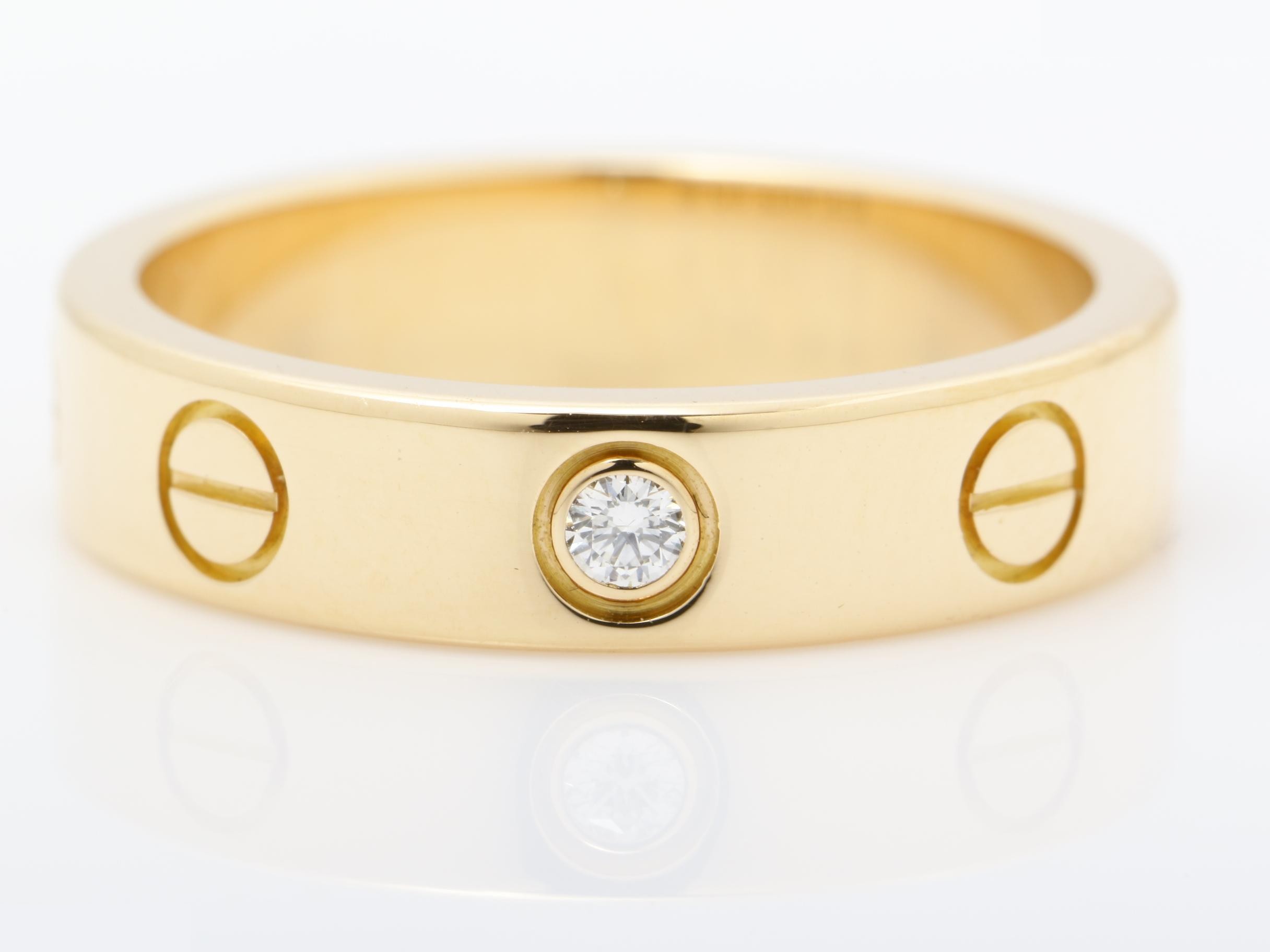 Mini Love Ring, 750PG, Diamond — view 2