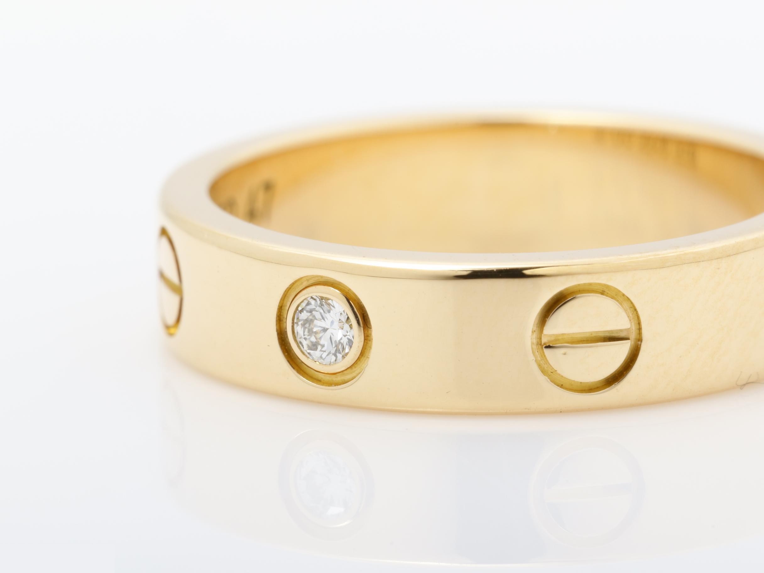 Mini Love Ring, 750PG, Diamond — view 3