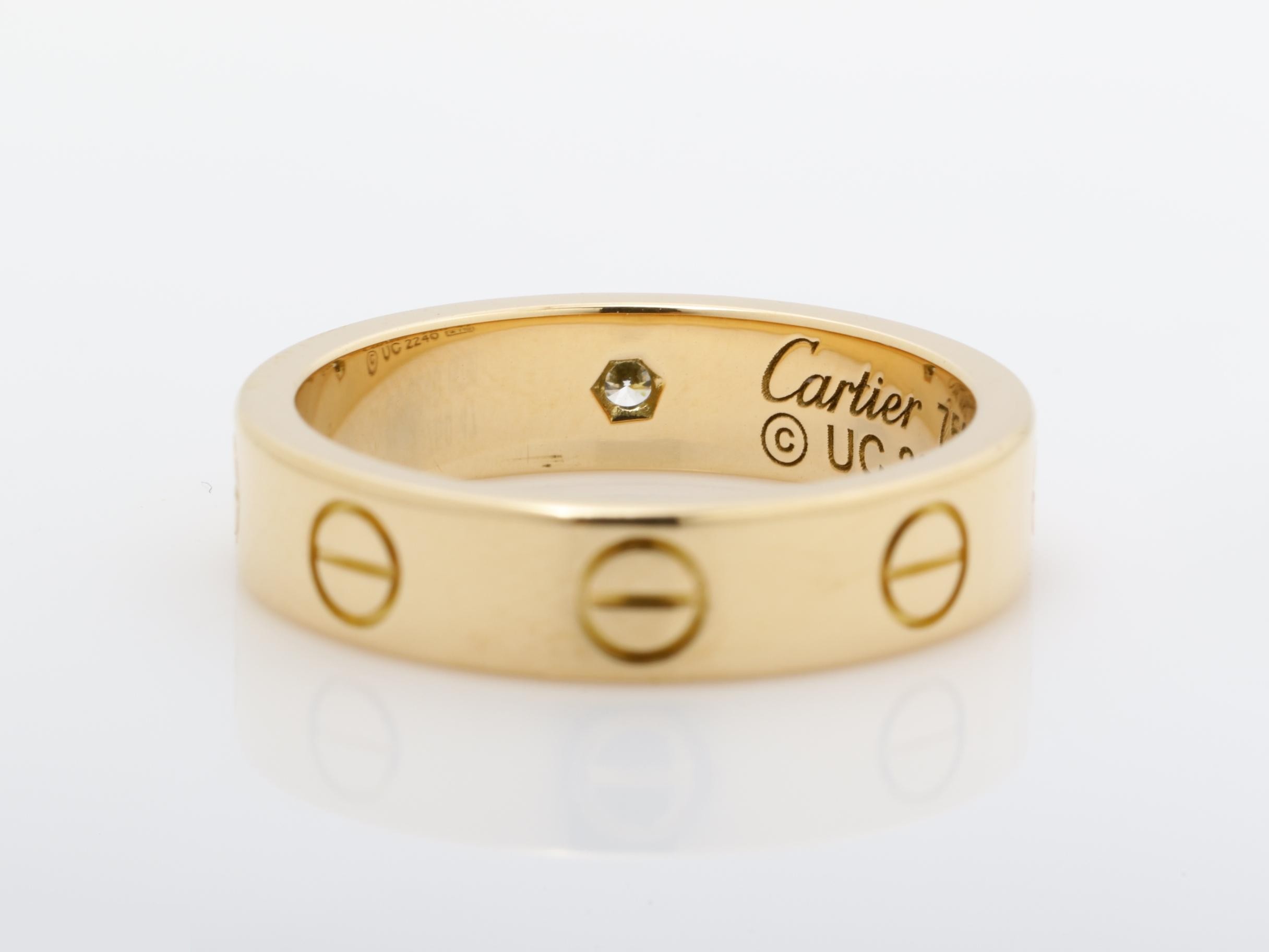 Mini Love Ring, 750PG, Diamond — view 4