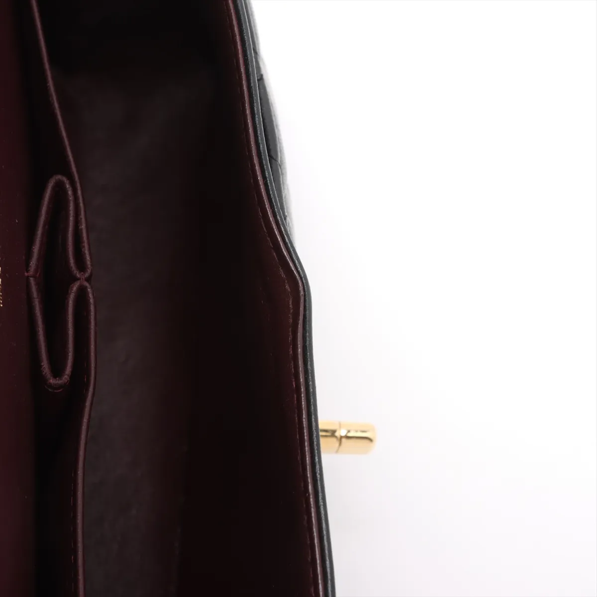[Individually wrapped] Chanel Matelasse 25 Lambskin Double Flap Double Chain Bag Black Gold Hardware 27696369 No. 27 — view 12