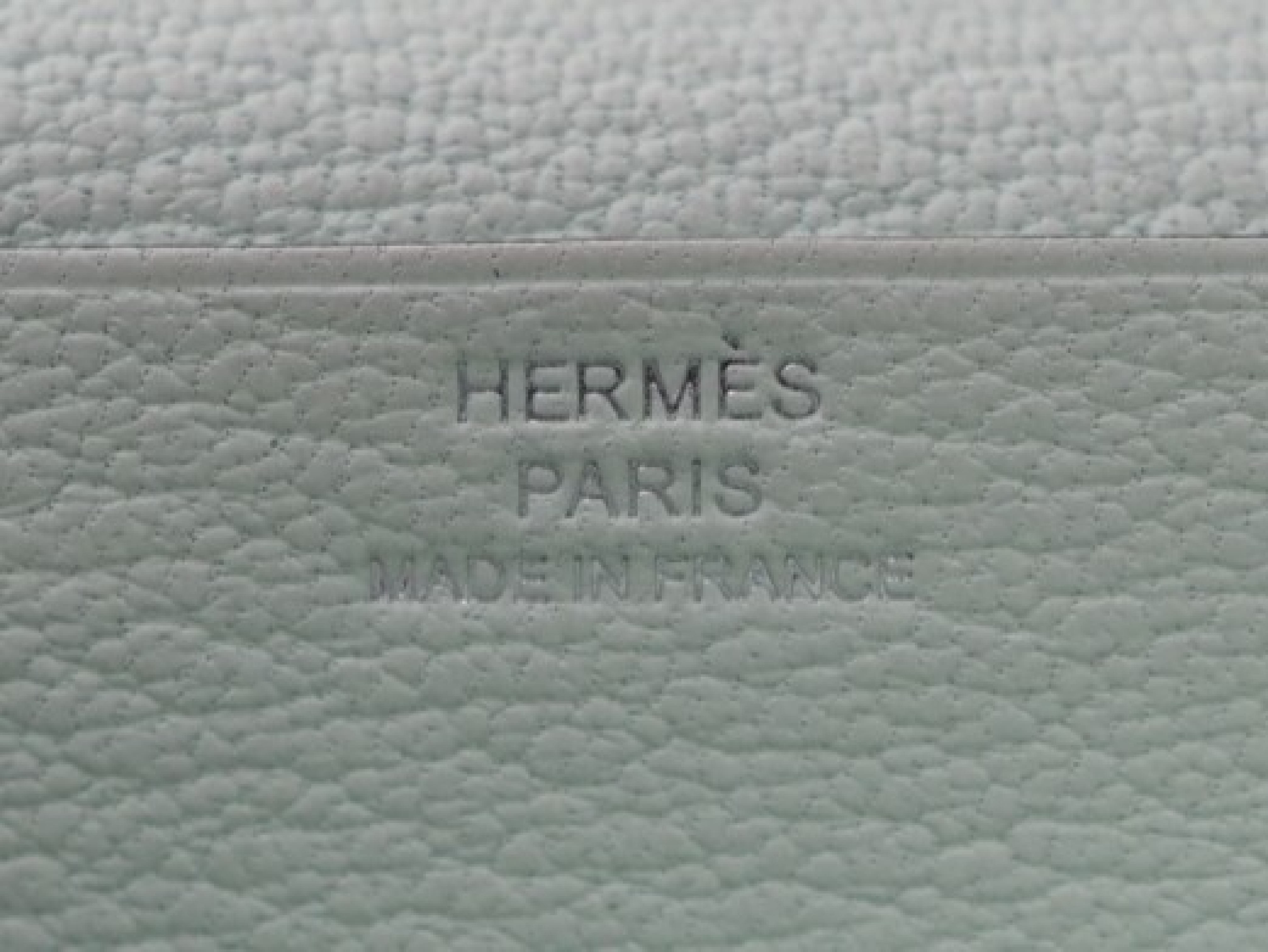 Bearn Soufflé, 2024 model, Chevre Mysore, Vert Fizz (light white-green), silver hardware, W stamp, wallet. — view 13