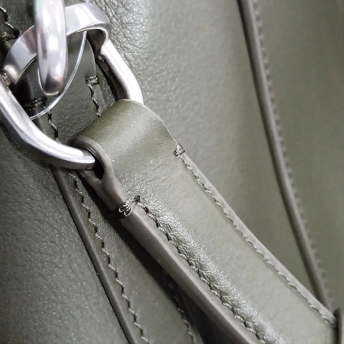 Rodeo Leather 2-Way Shoulder Bag, Gray, 789772 — view 14