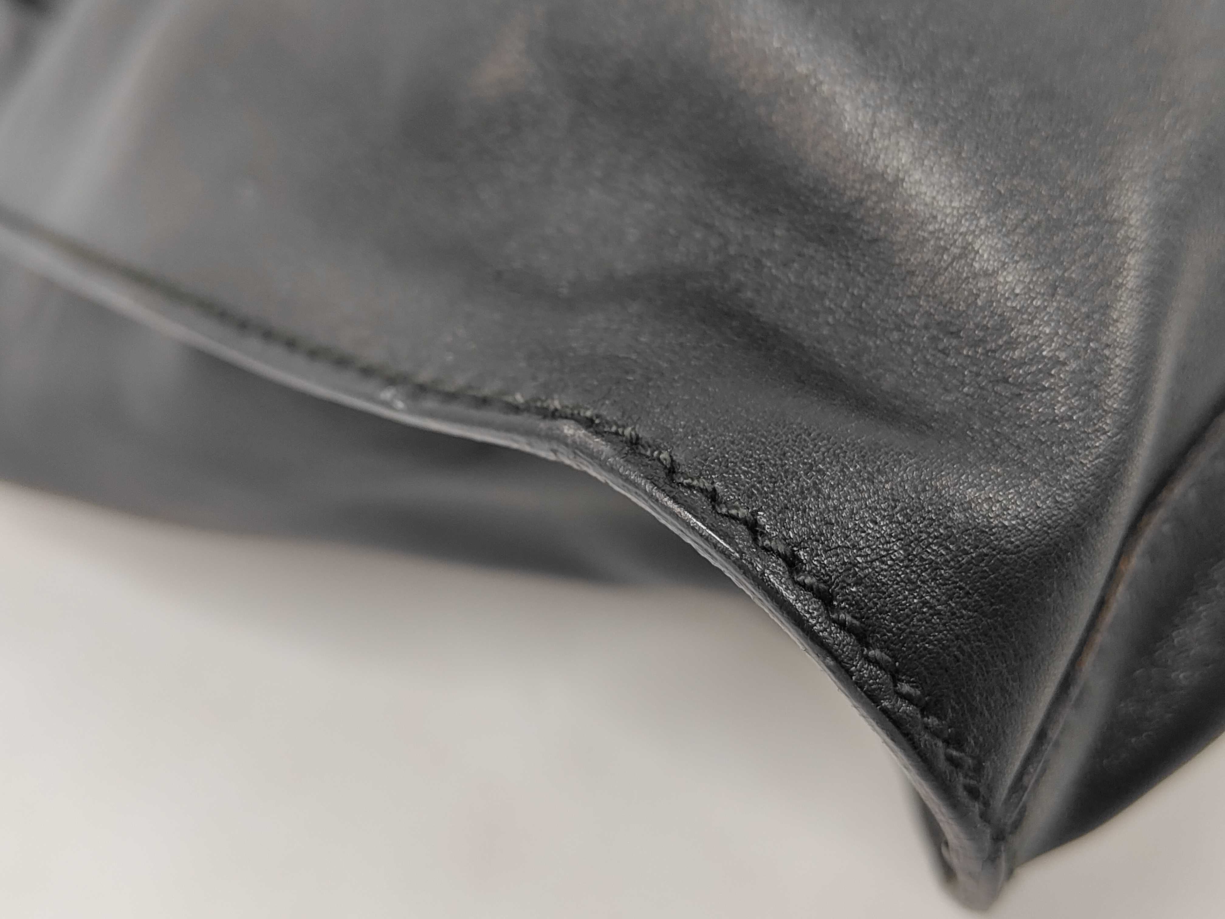 Tote Bag, Black Leather, 001-4335 — view 4