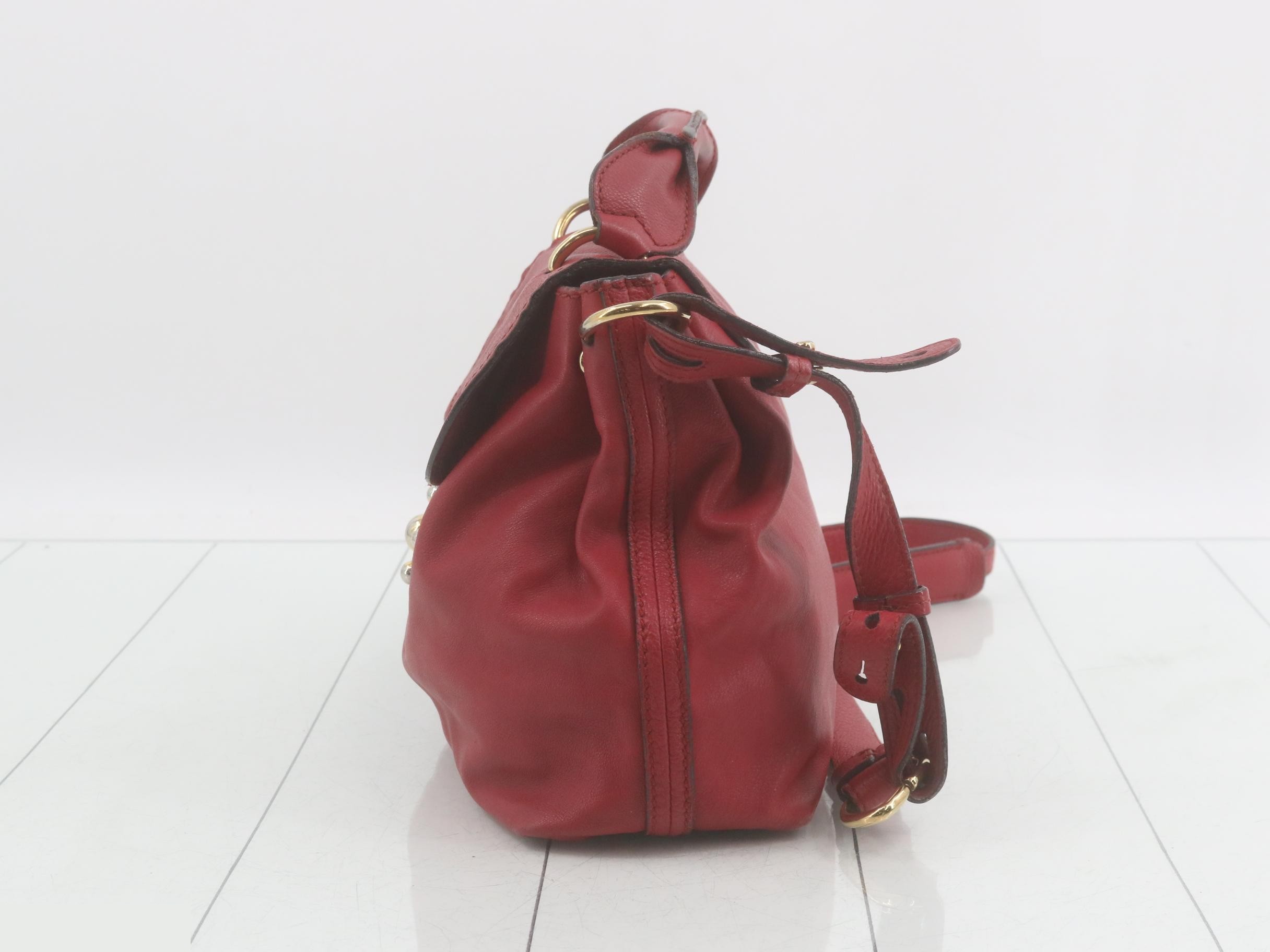 shoulder bag, red — view 3