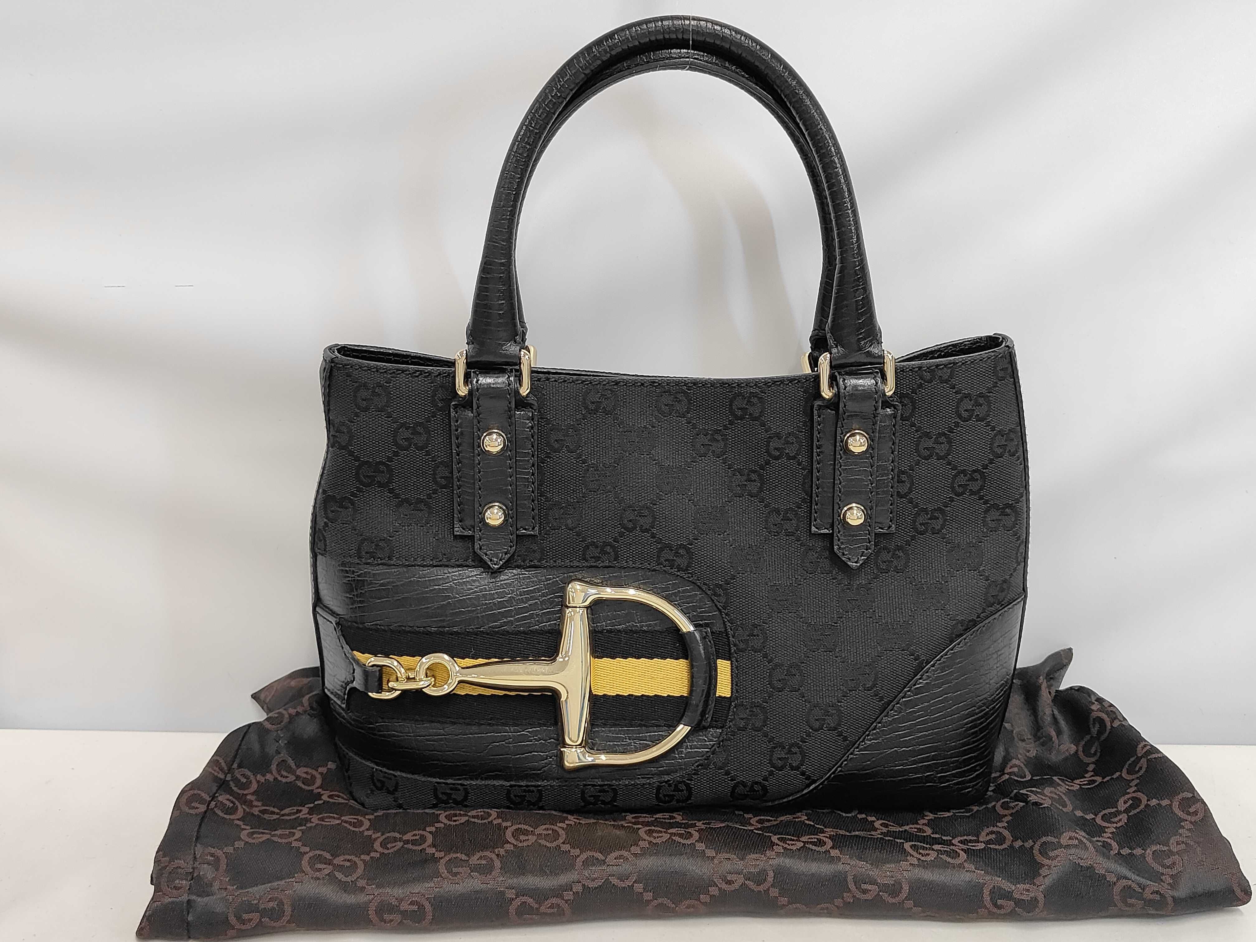 GG Canvas Horsebit Tote Bag