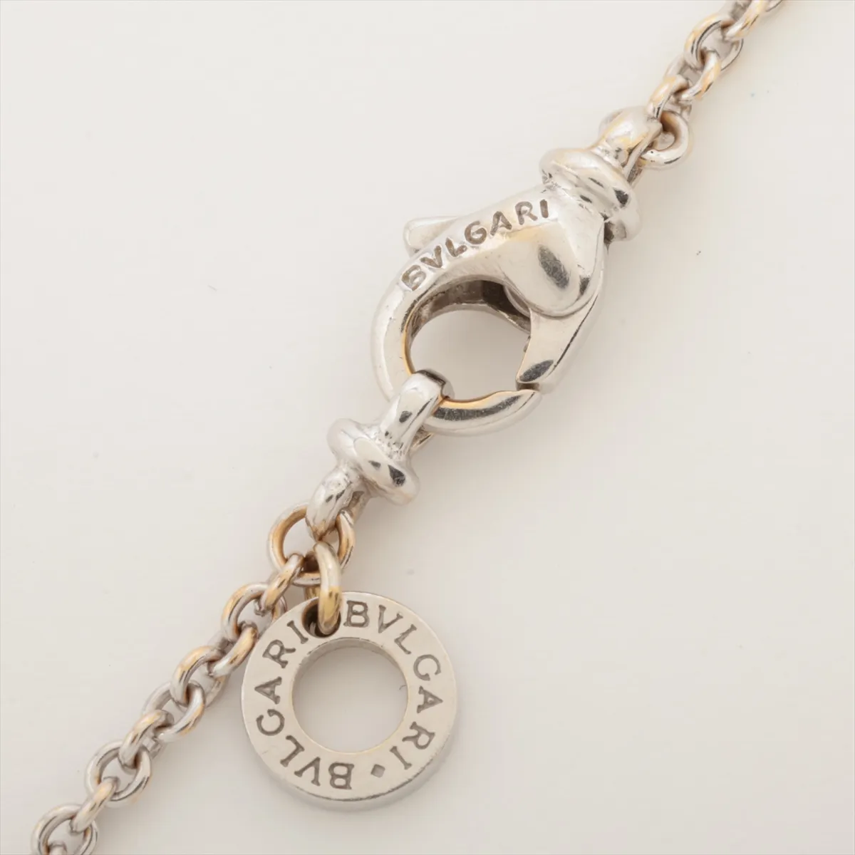 Pave Diamond Necklace 750 (WG) 10.3g Plating peeling — view 4